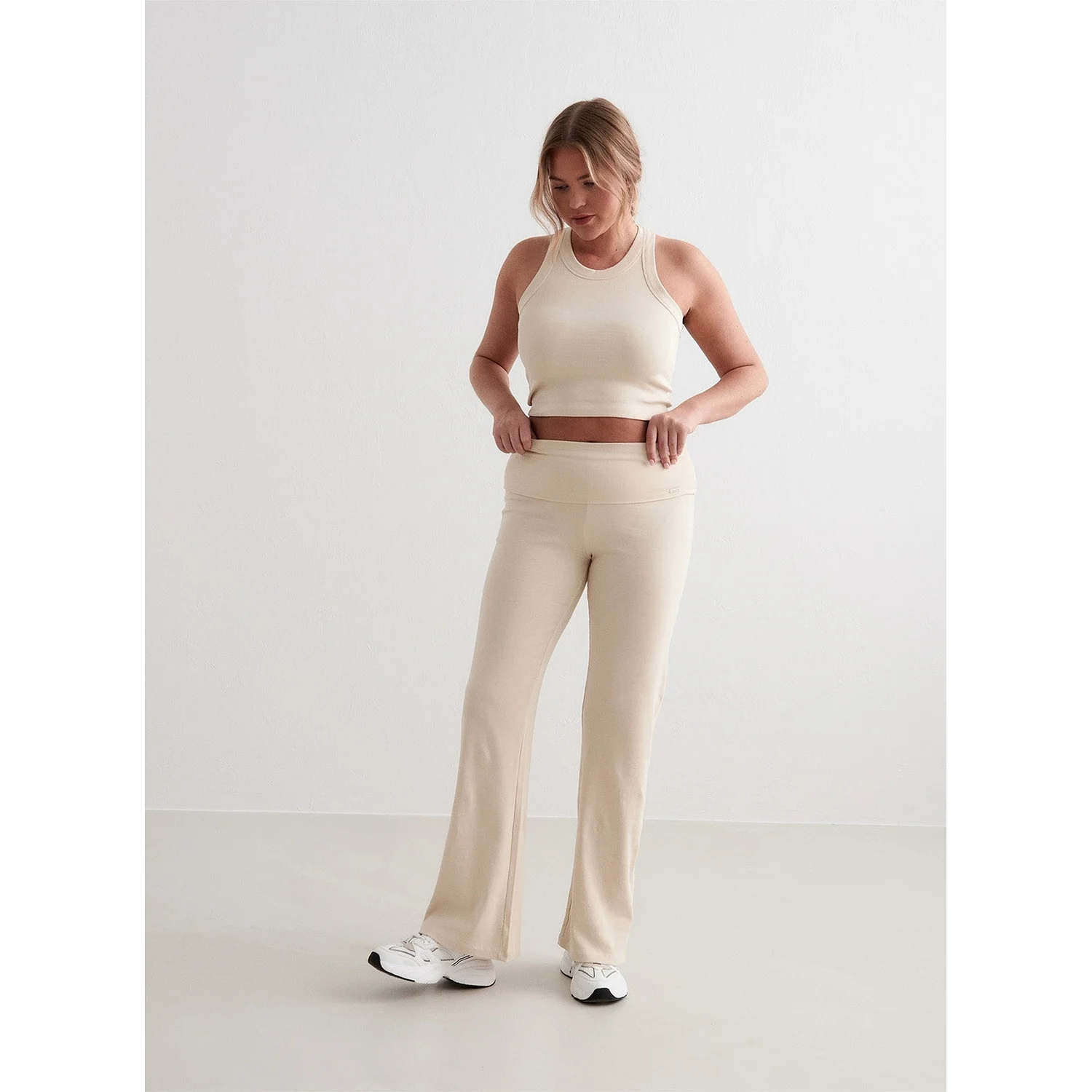 Cafè Au Lait Ease Ribbed Pants