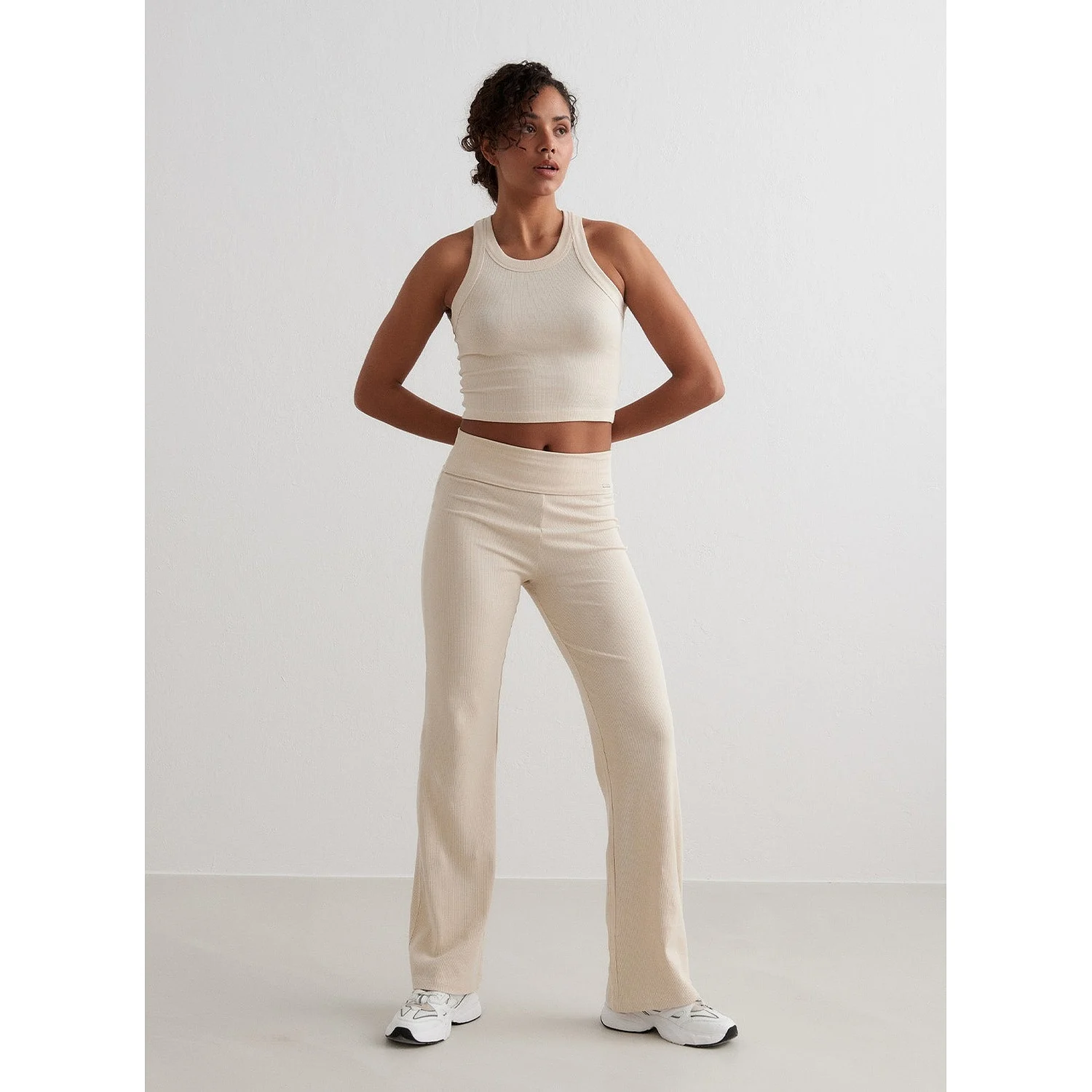 Cafè Au Lait Ease Ribbed Pants