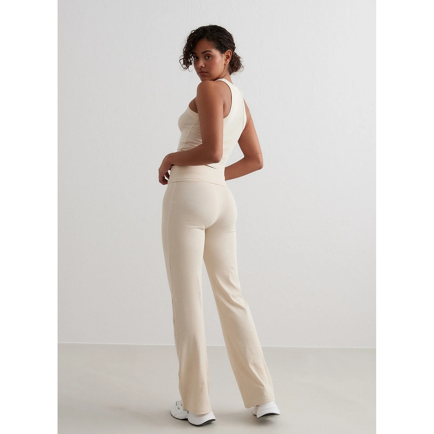 Cafè Au Lait Ease Ribbed Pants