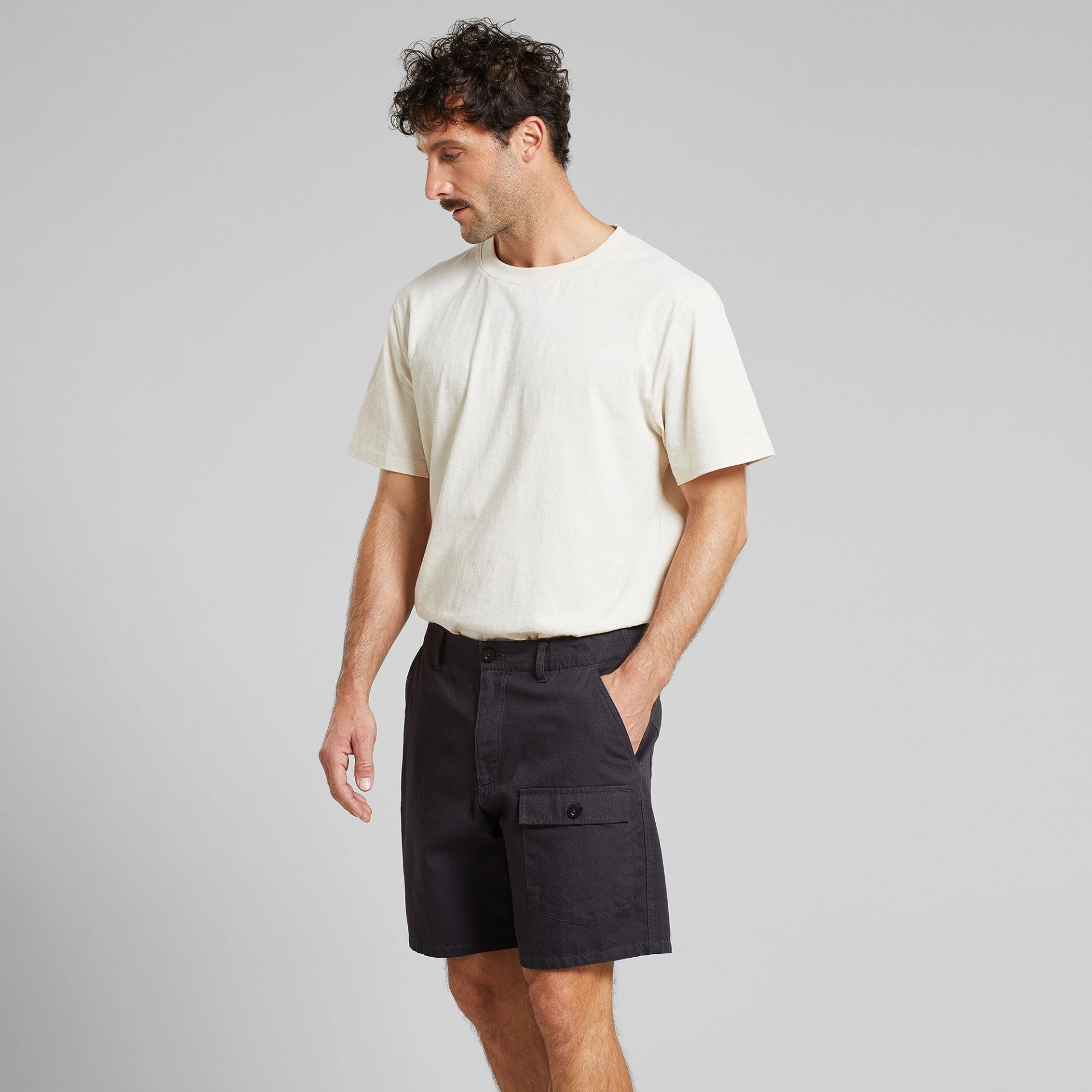 Cargo Shorts Muddus Canvas Phantom Black