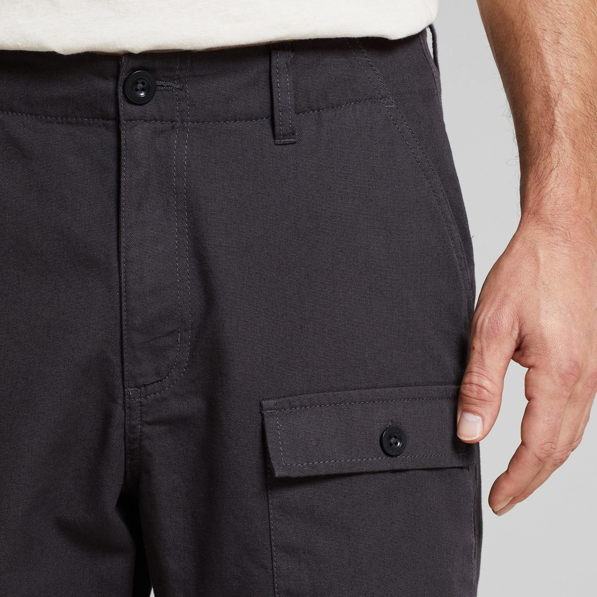 Cargo Shorts Muddus Canvas Phantom Black