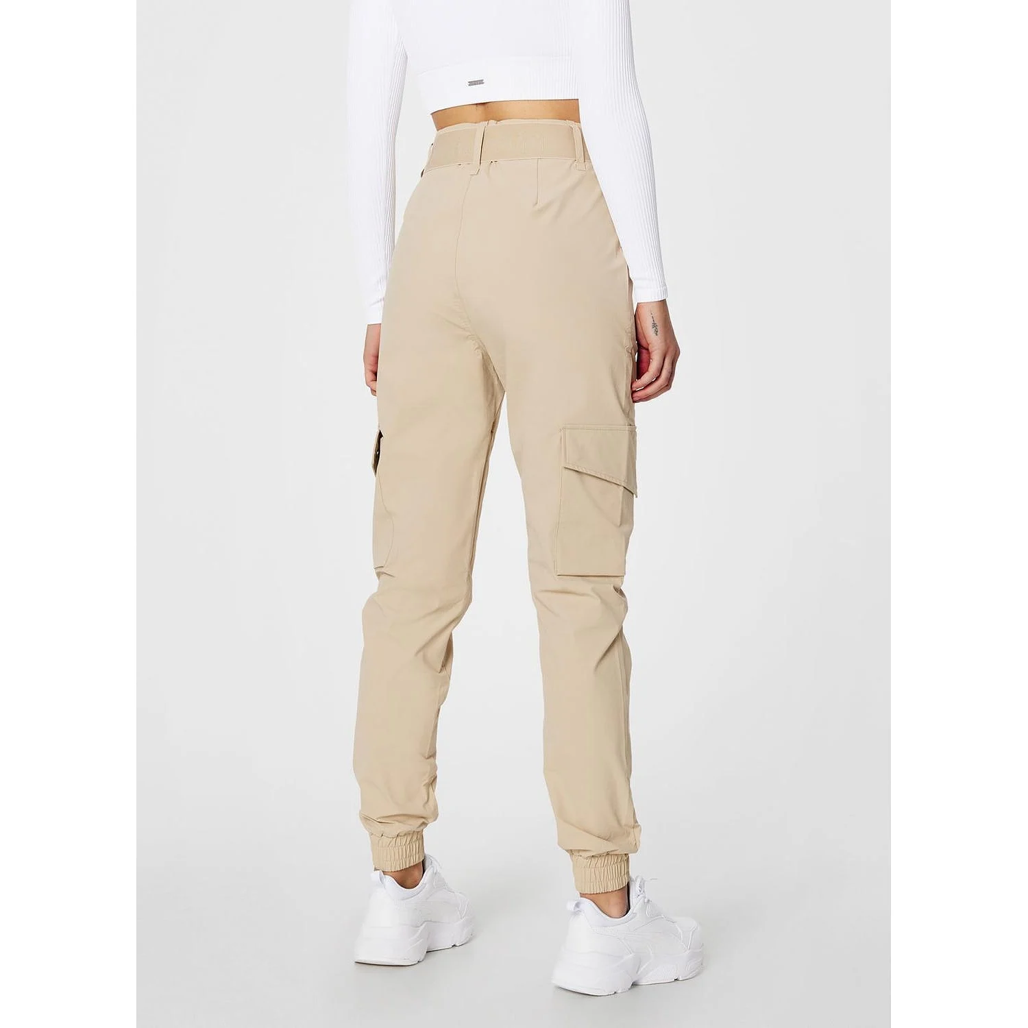 Beige Cargo Pants