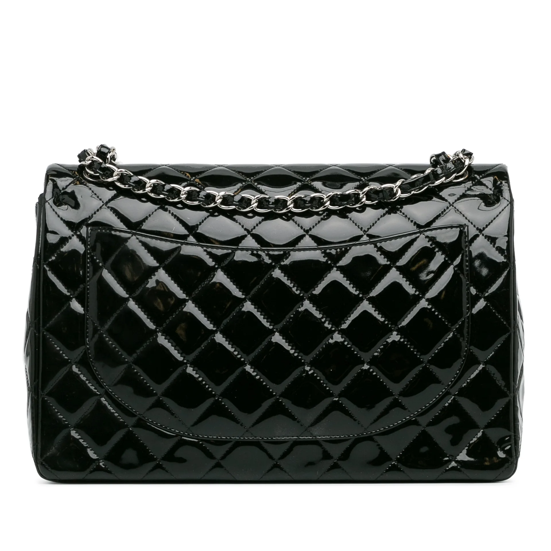 Chanel Maxi Classic Patent Double Flap