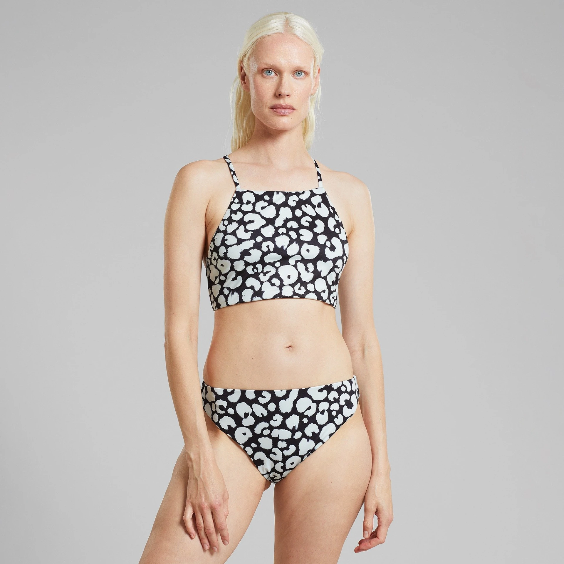 Bikini Top Orust Painted Leopard Black