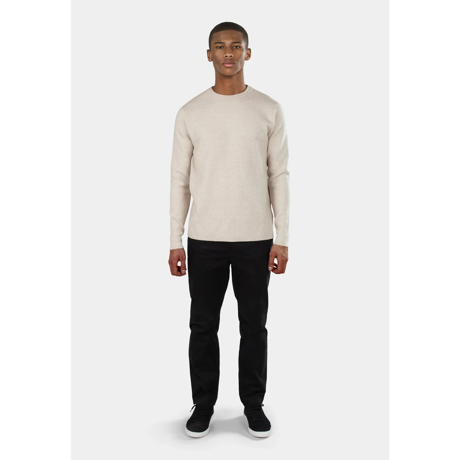 Clark Knitted Round Neck - Beige