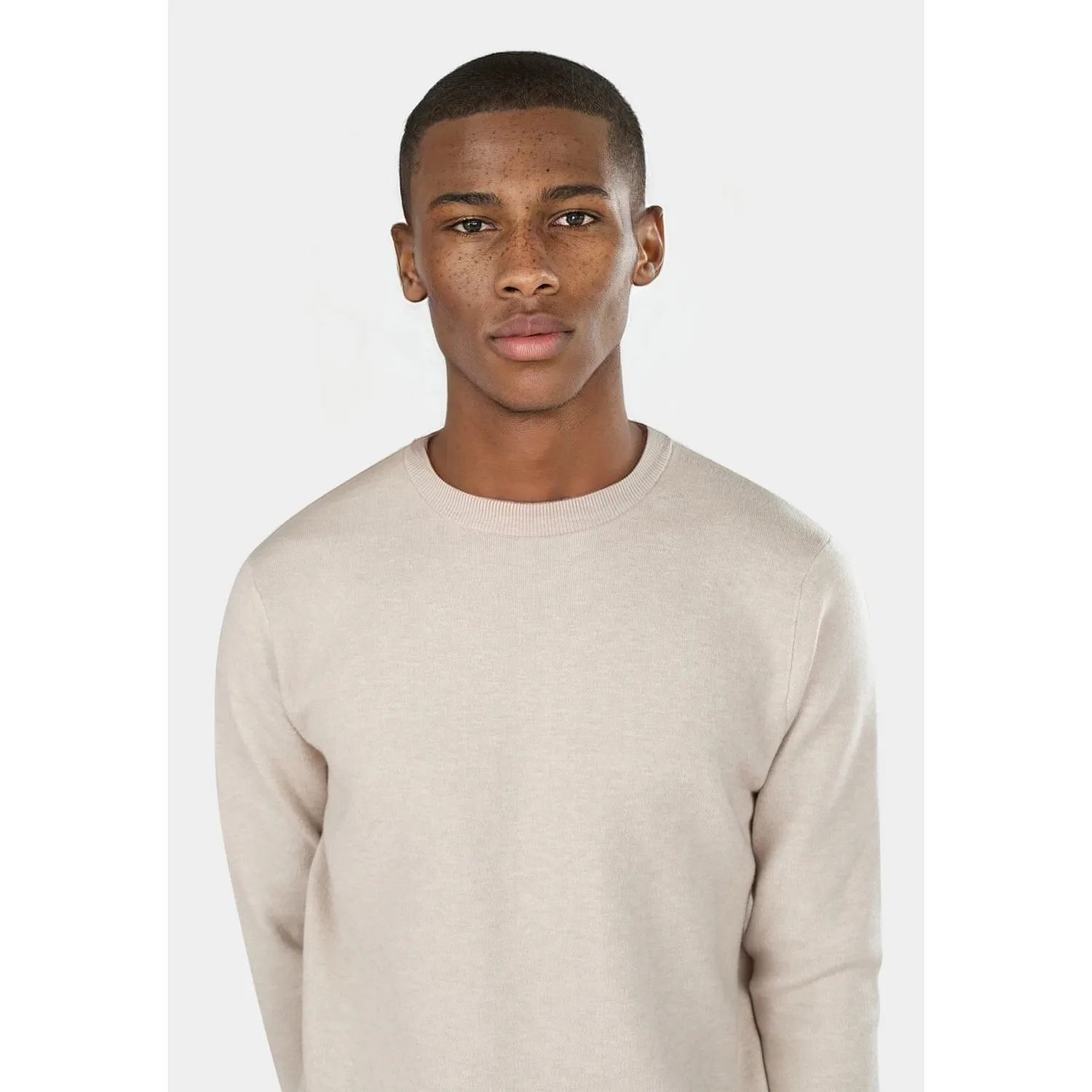 Clark Knitted Round Neck - Beige