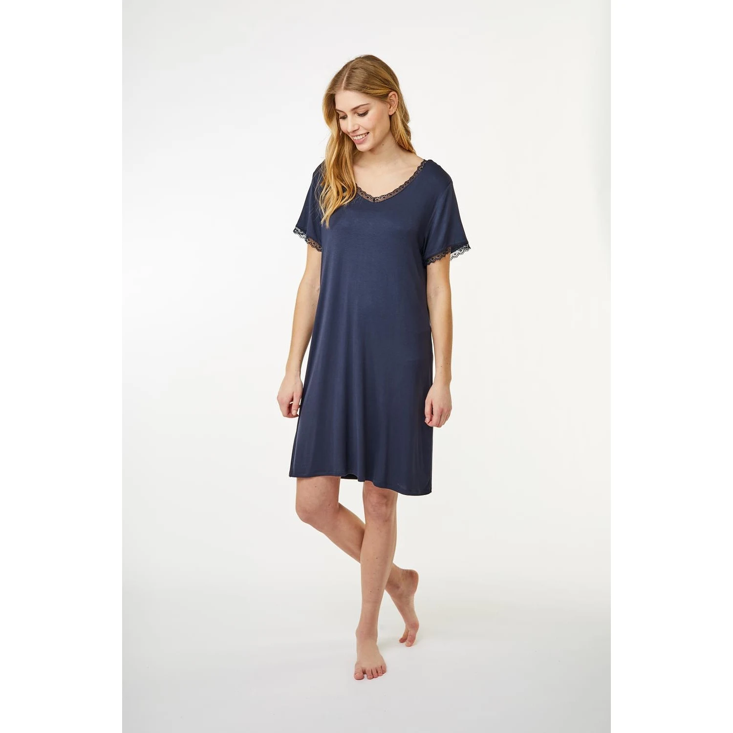 Ccdk Jacqueline S/s Dress Dark Navy