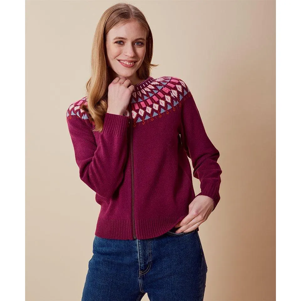 Stickad Cardigan I Lammull  - Michelle Wine