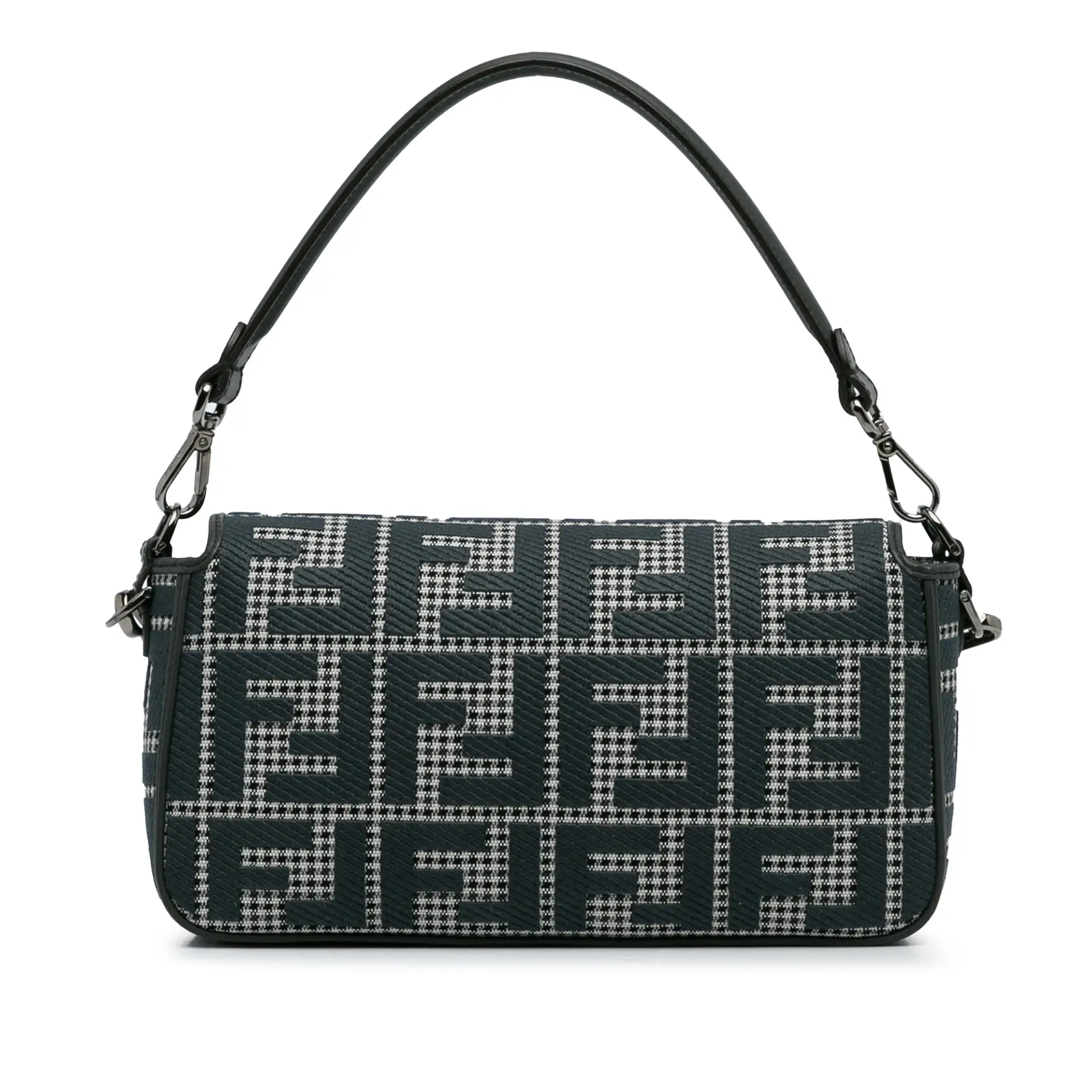 Fendi Houndstooth Zucca Baguette