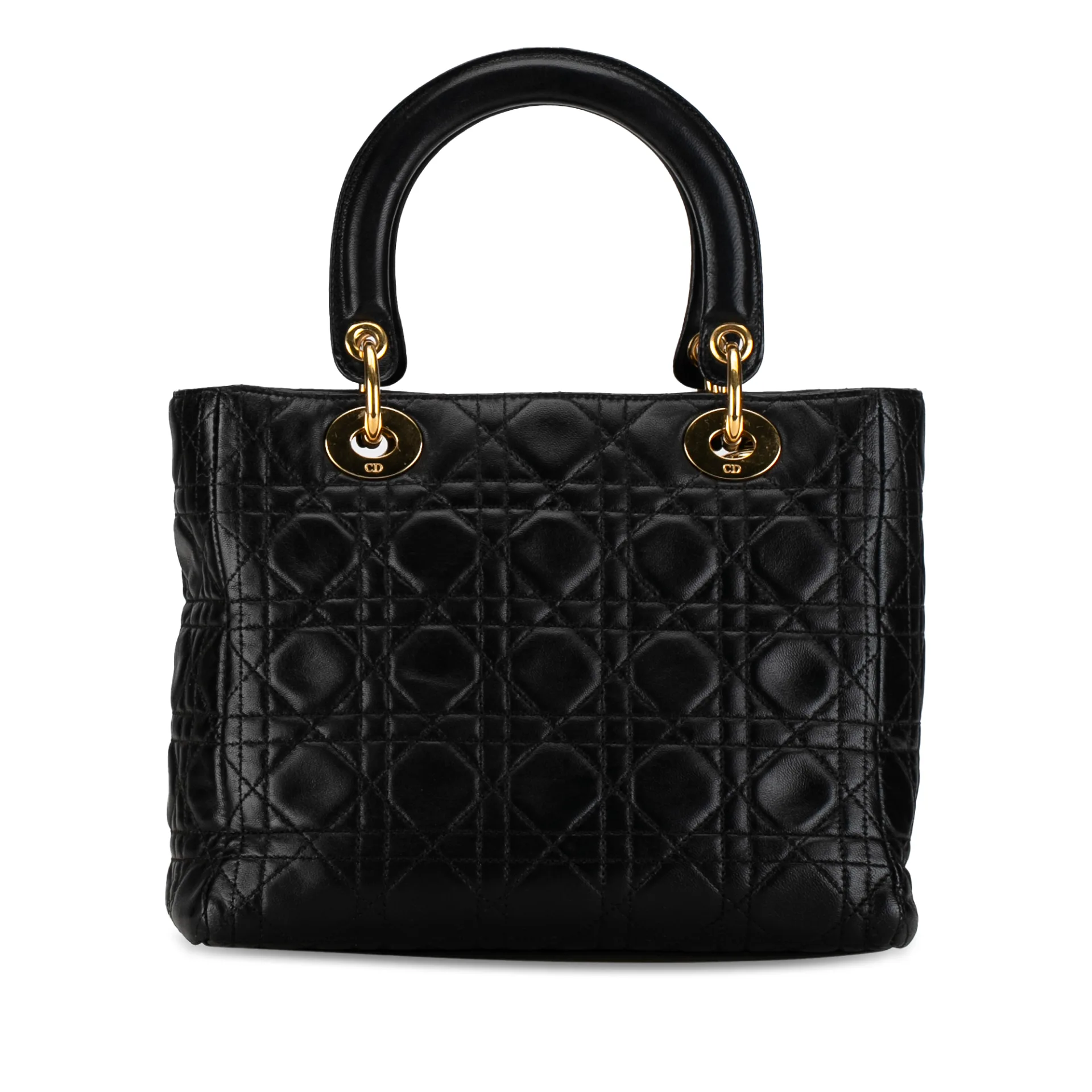 Dior Medium Lambskin Cannage Lady Dior