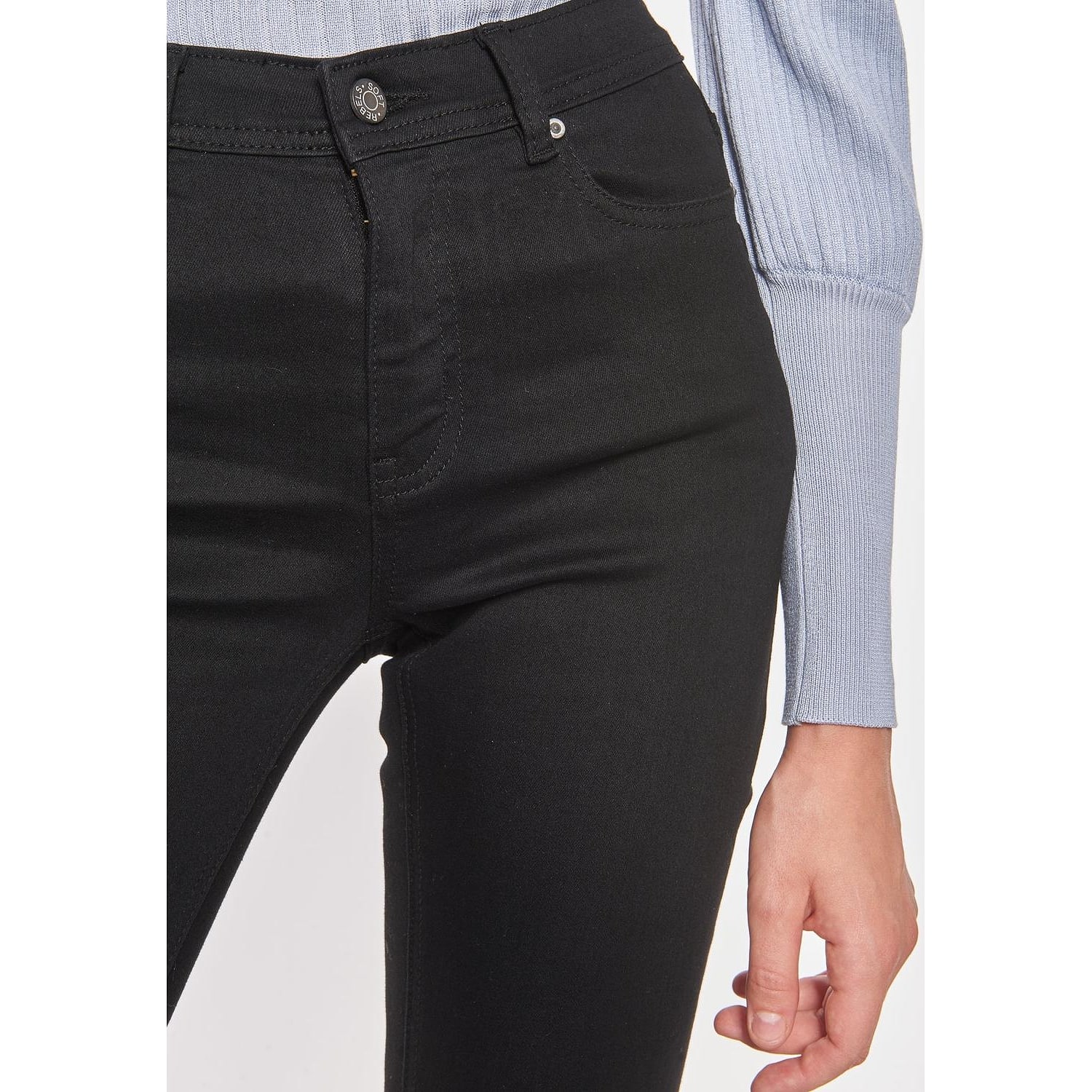 Srmid Rise Slim Jeans Black