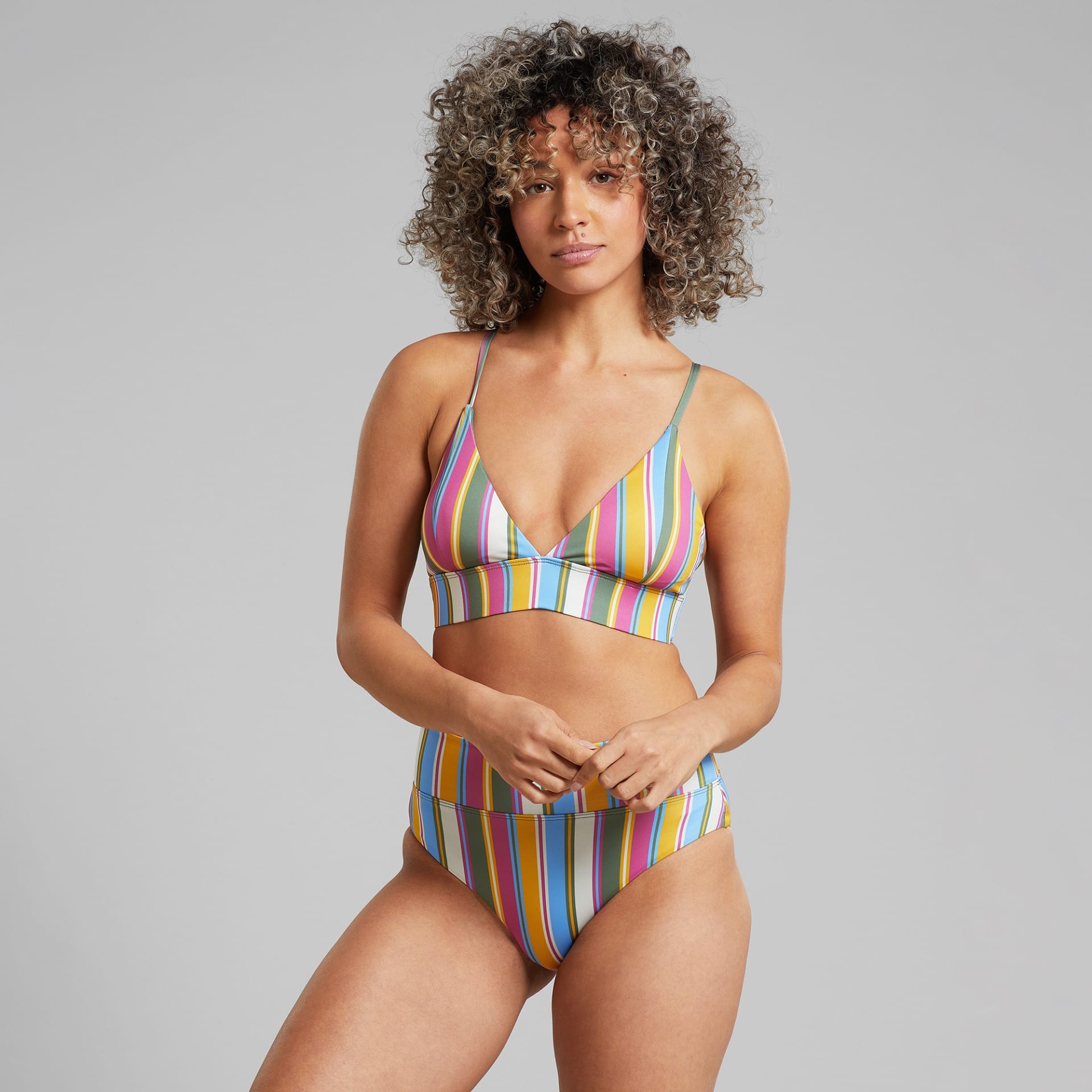 Bikini Top Alva Club Stripe Multi Color