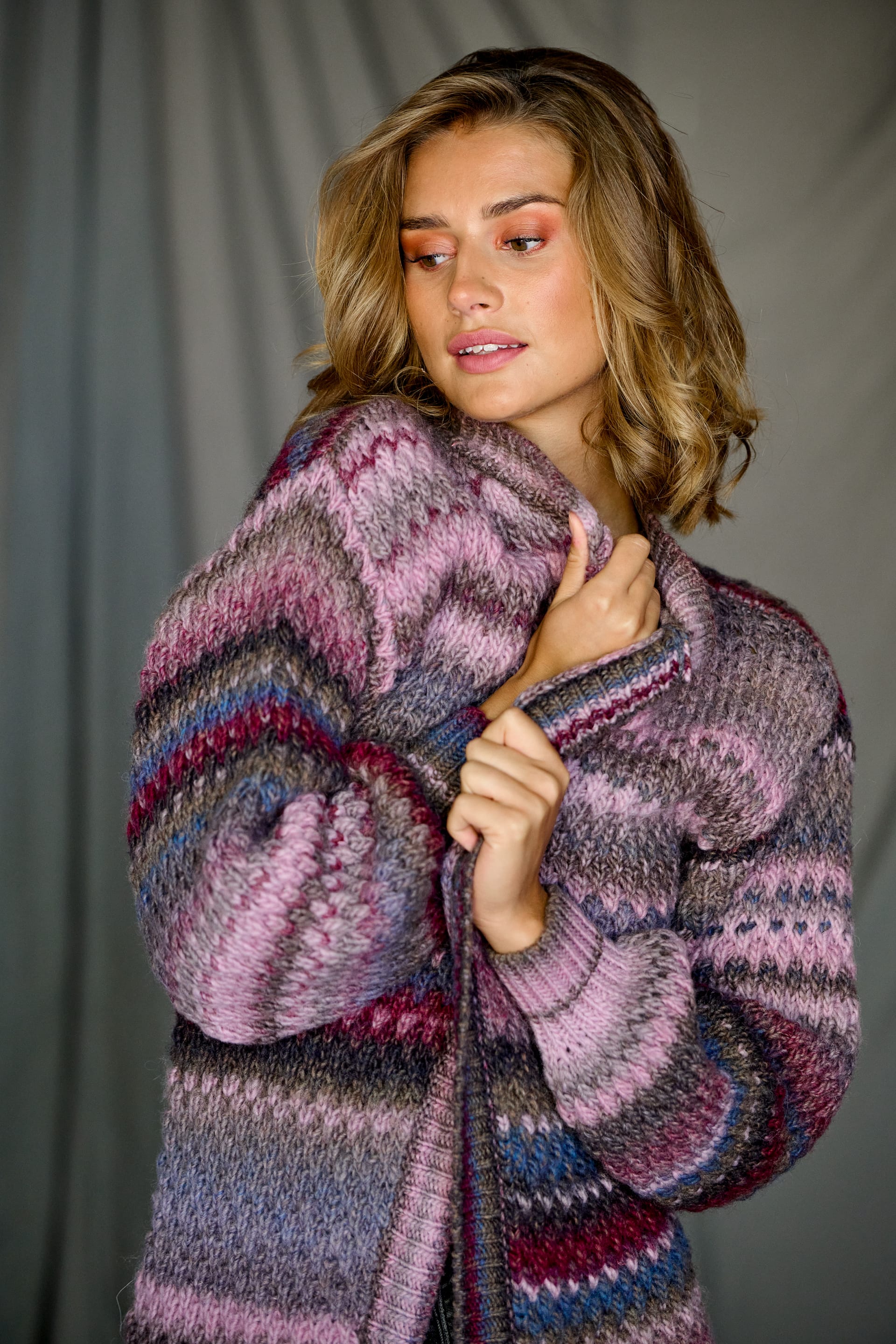 Gio Knit Cardigan - Soft Blush Mix