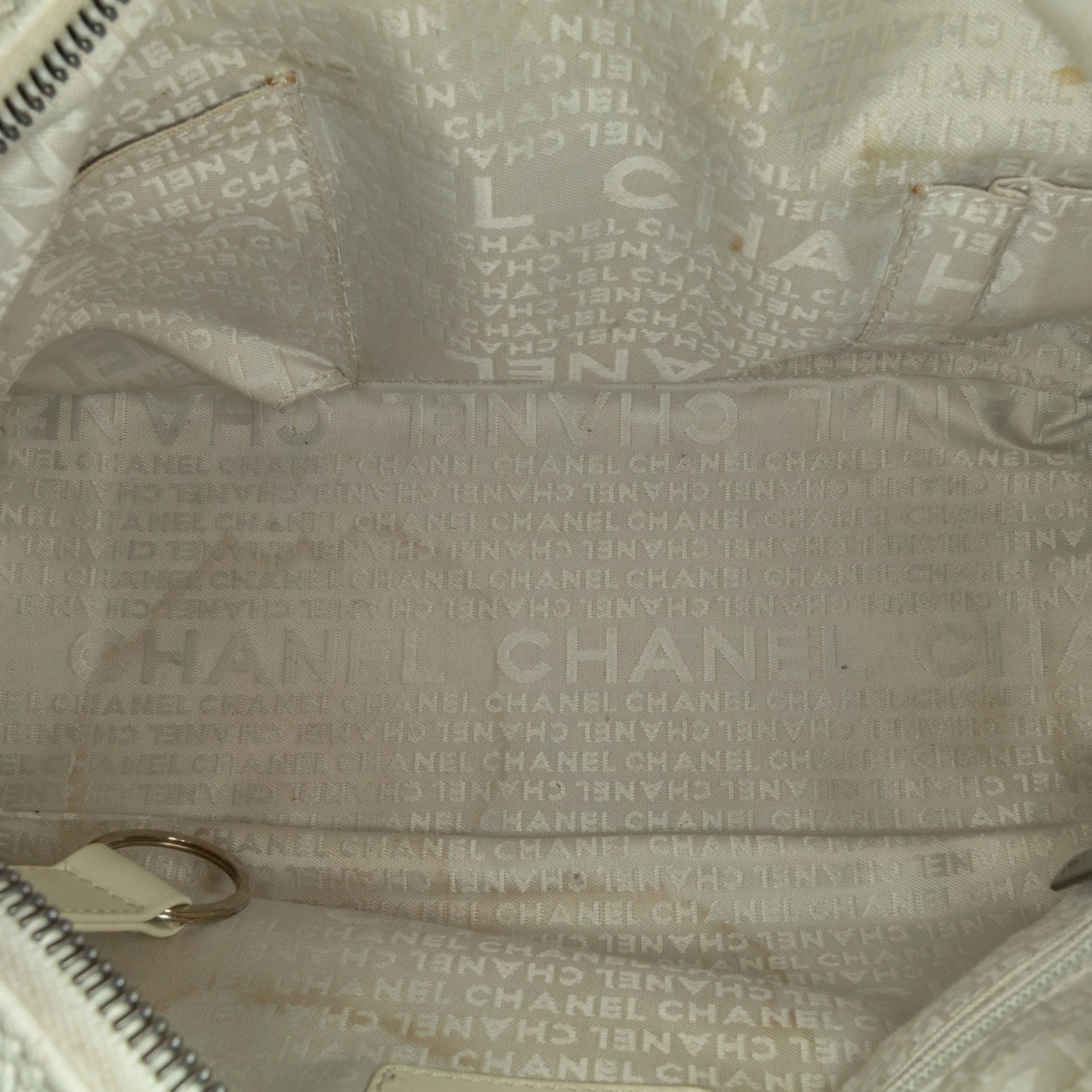 Chanel Square Stitch Lax Bowler Bag