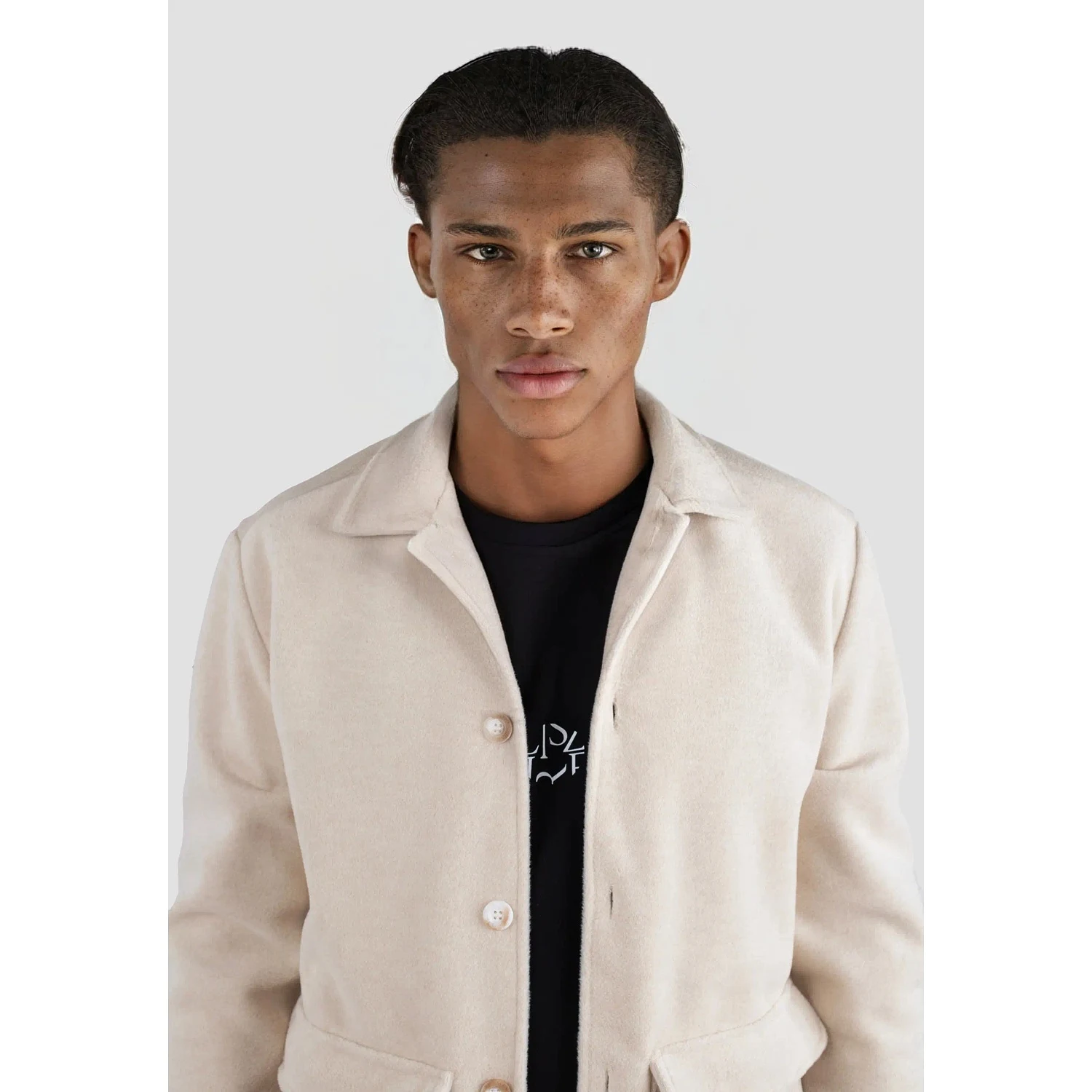 Charlie Wooltouch Jacket -  Beige