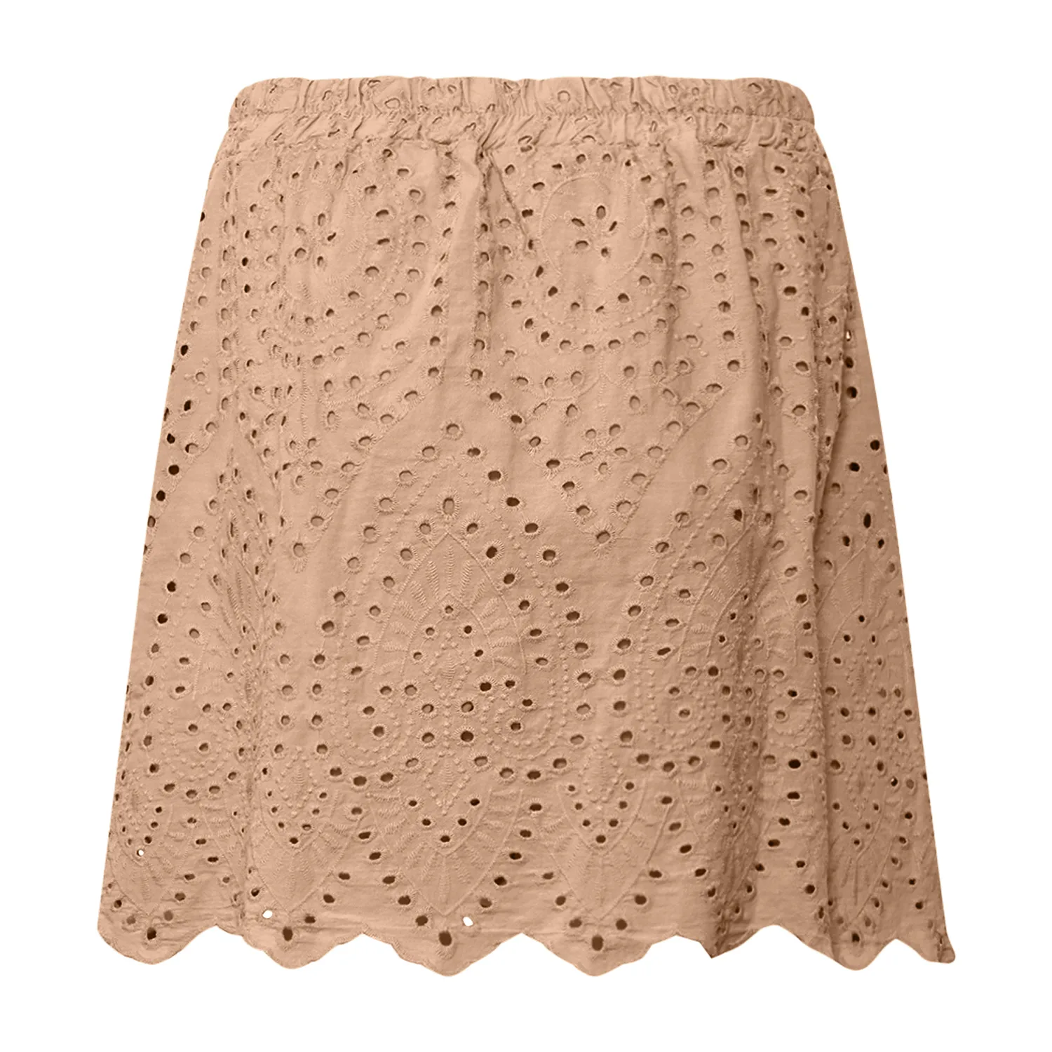 Dalia, Midi Skirt, Cotton - Beige