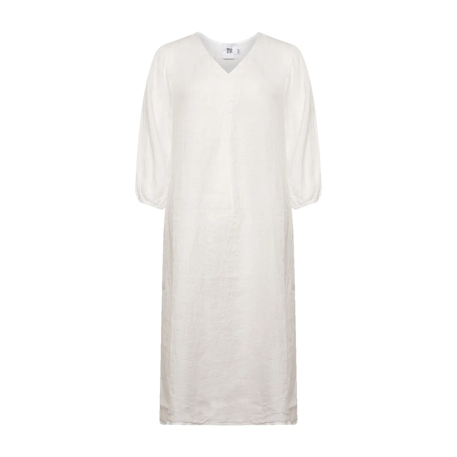 Ella, Dress, Linen - White