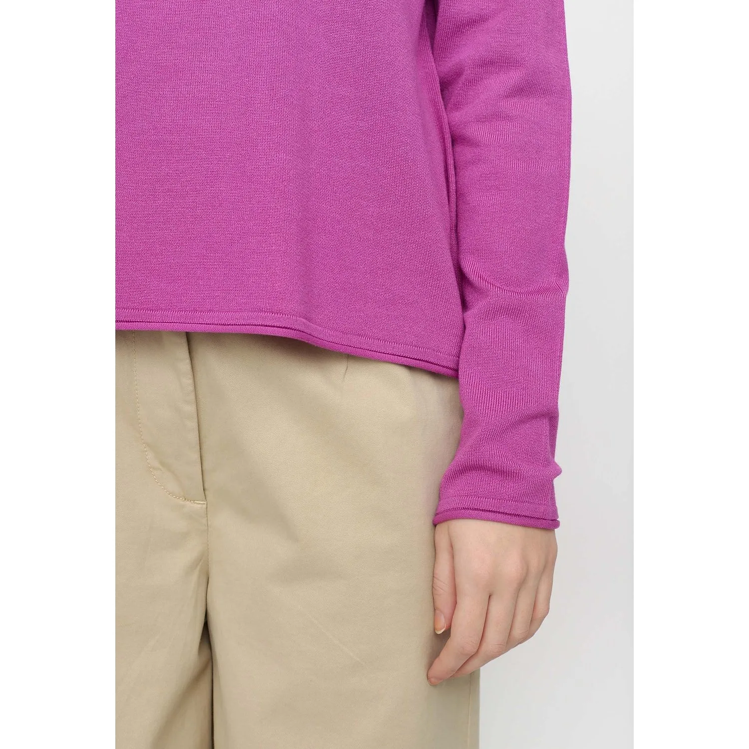 Srmarla O-neck Roll Edge Knit