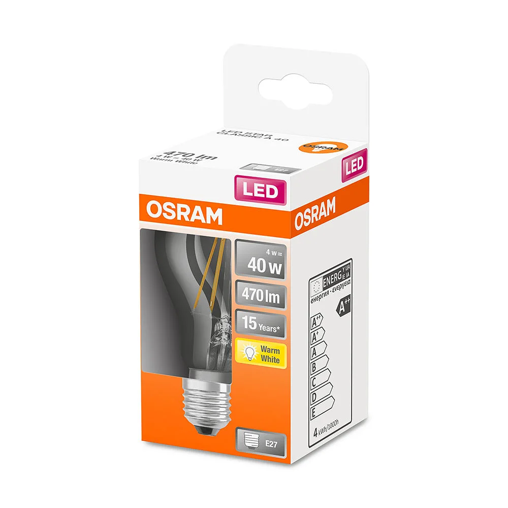 LED CL A 40 NORMAL E27 FIL