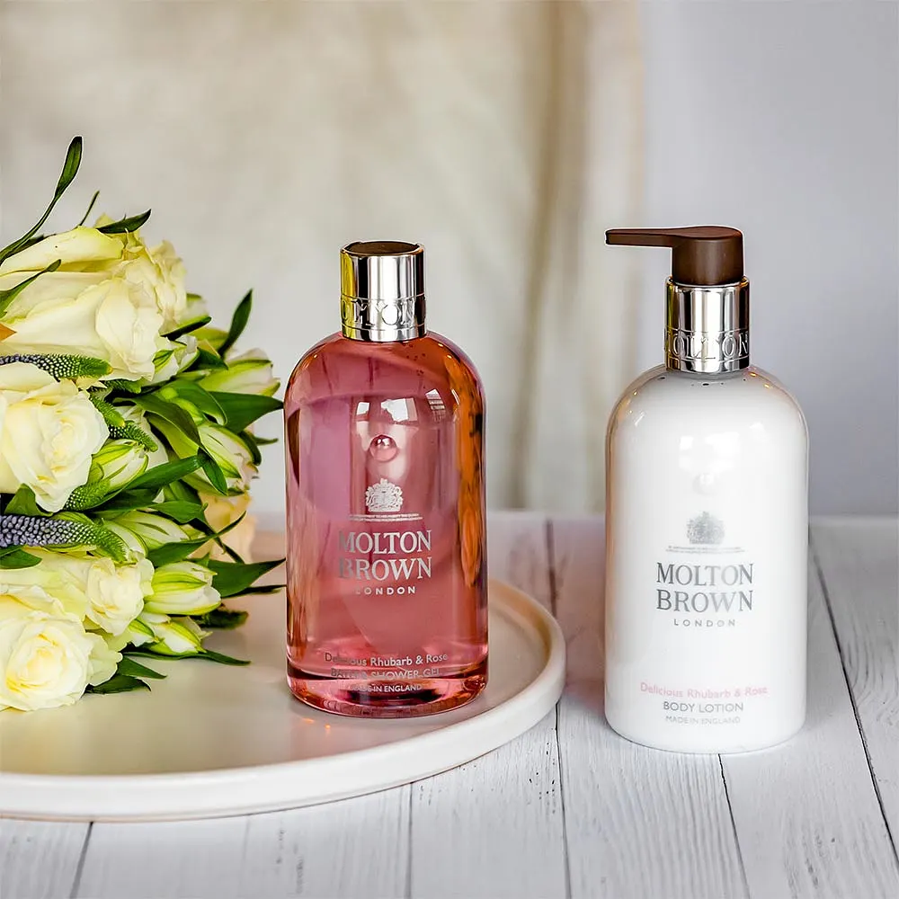 Delicious Rhubarb & Rose Bath & Shower Gel