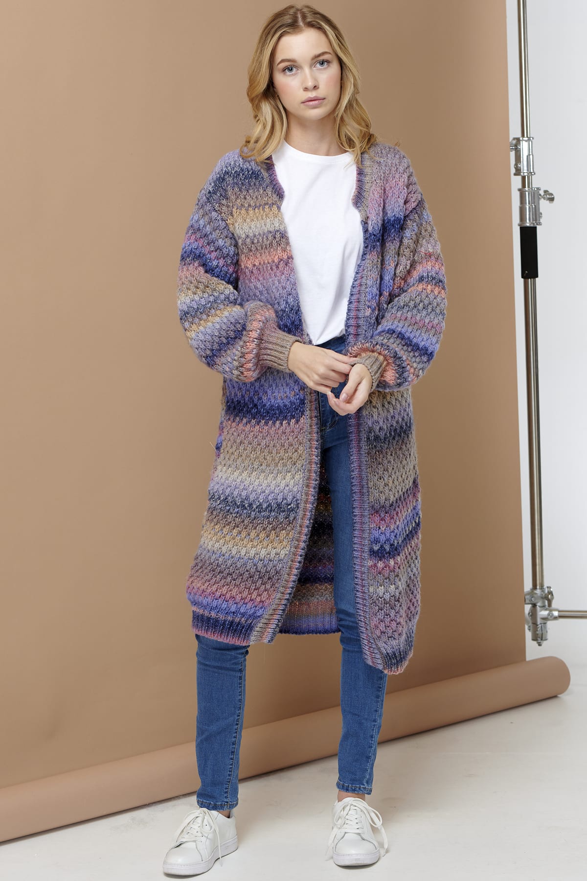 Gio Knit Cardigan - Rainbow Mix