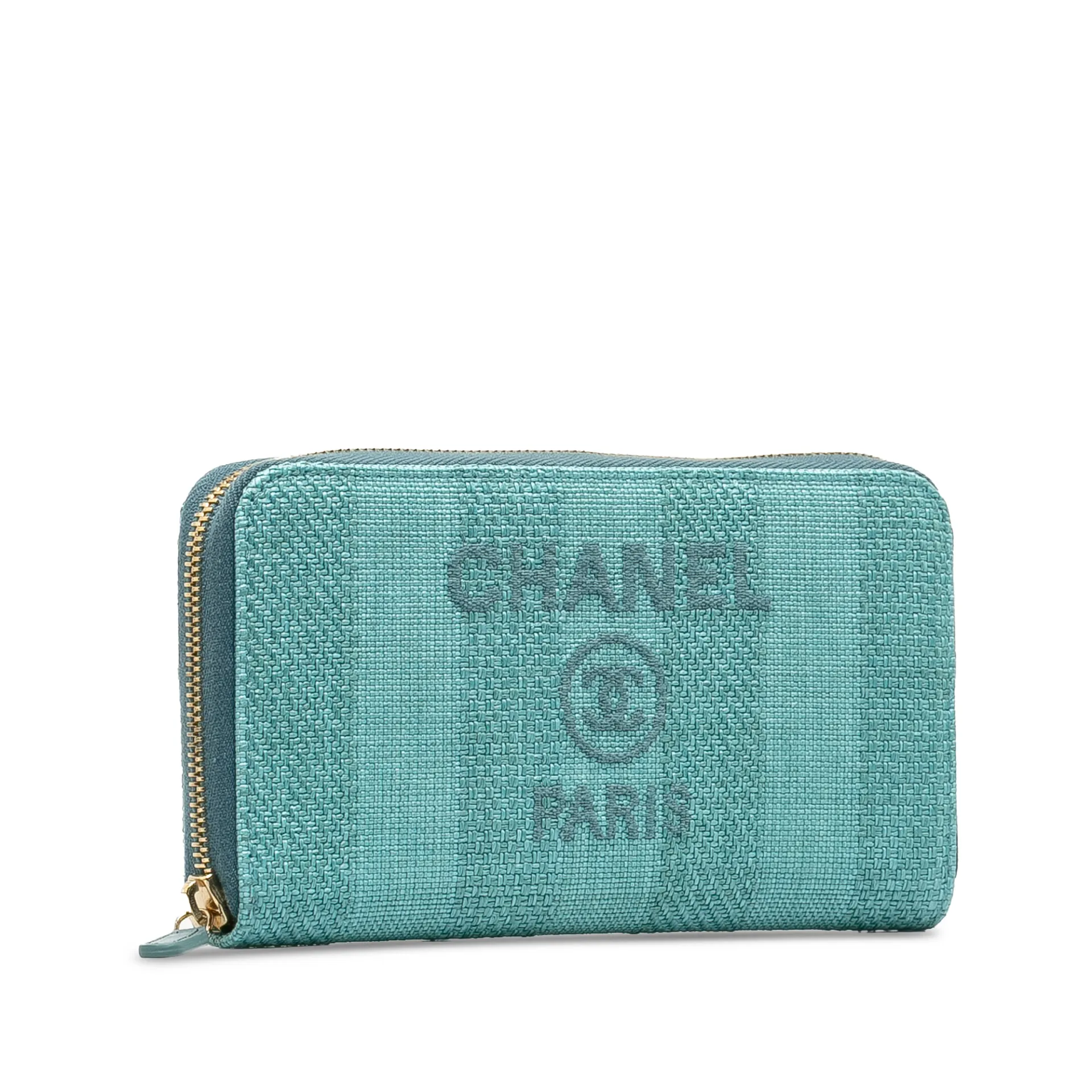 Chanel Tweed Deauville Continental Wallet