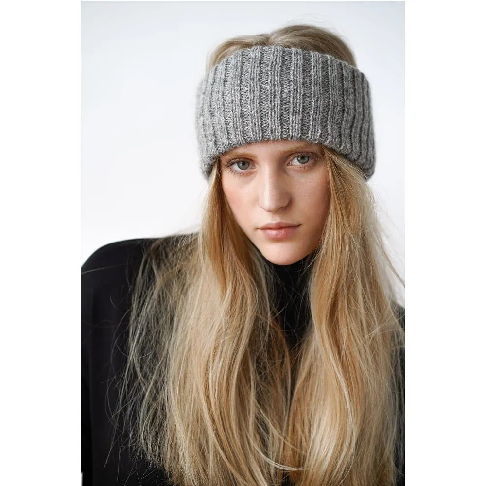 Eya Knitted Headband - Grey