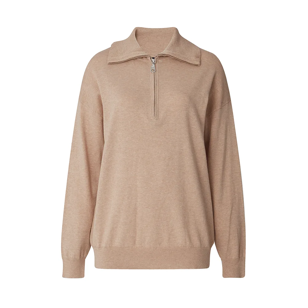 Reagan Organic Cotton/lyocell Half Zip Sweater