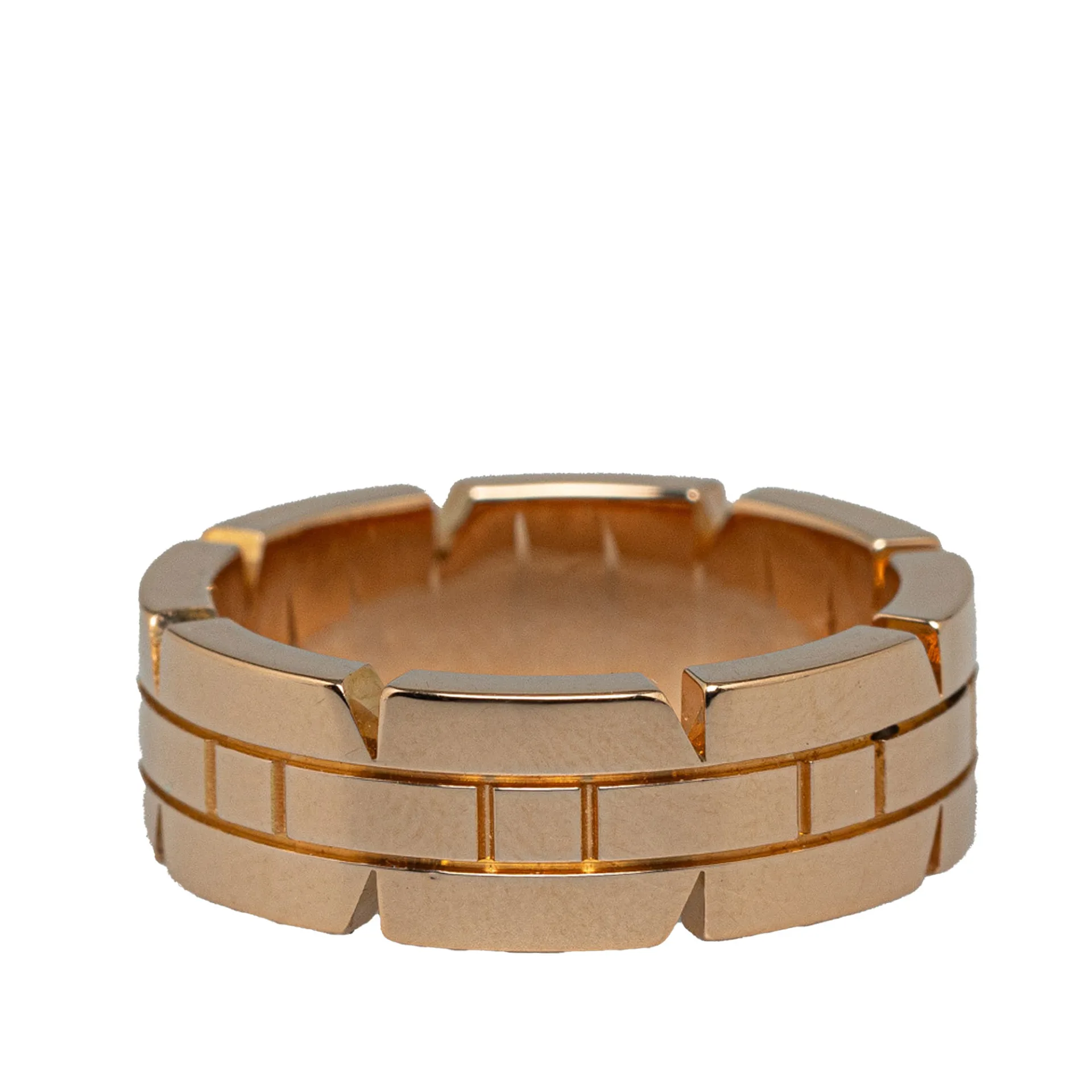 Cartier 18k Rose Gold Tank Francaise Ring