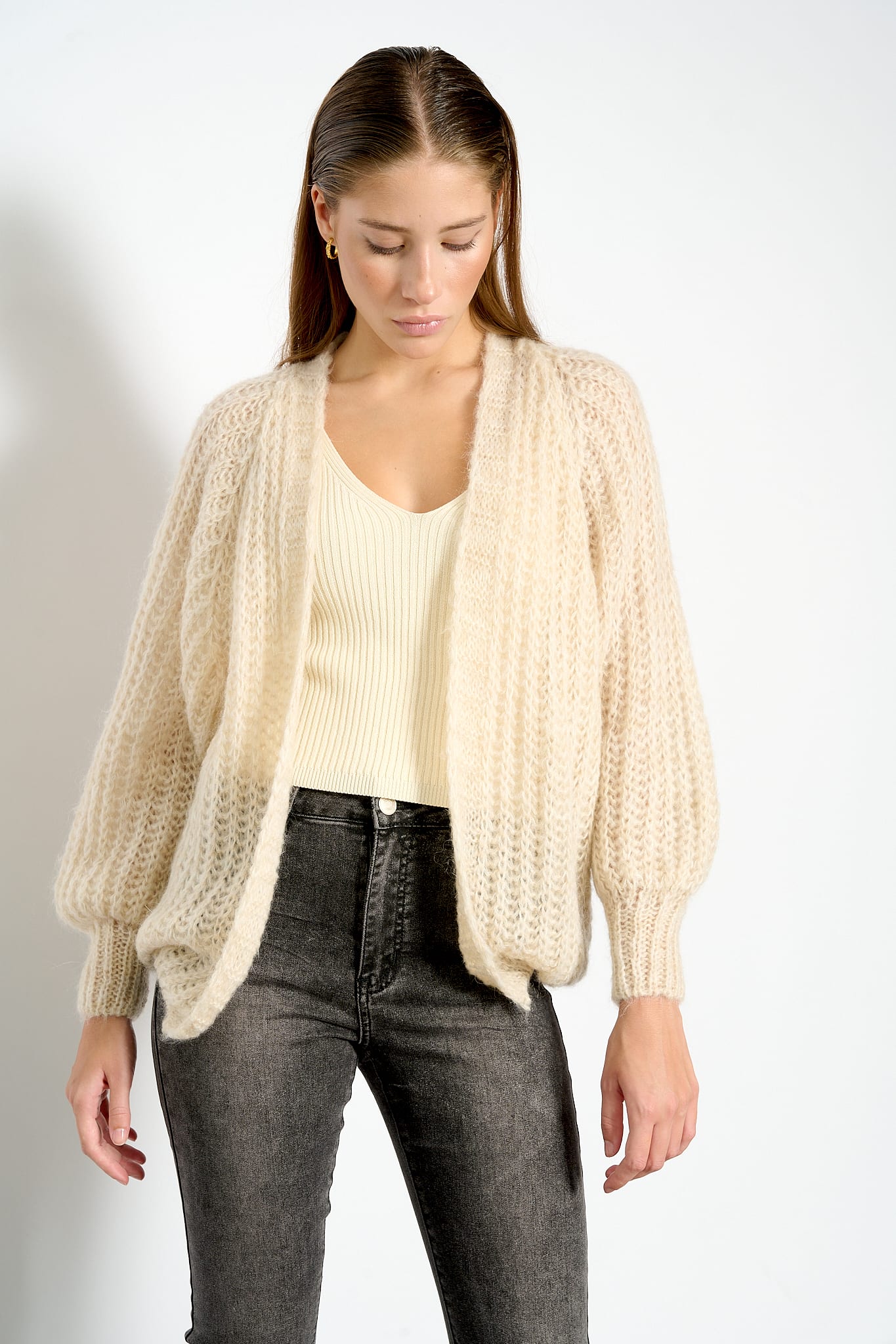 Joseph Knit Cardigan - Beige