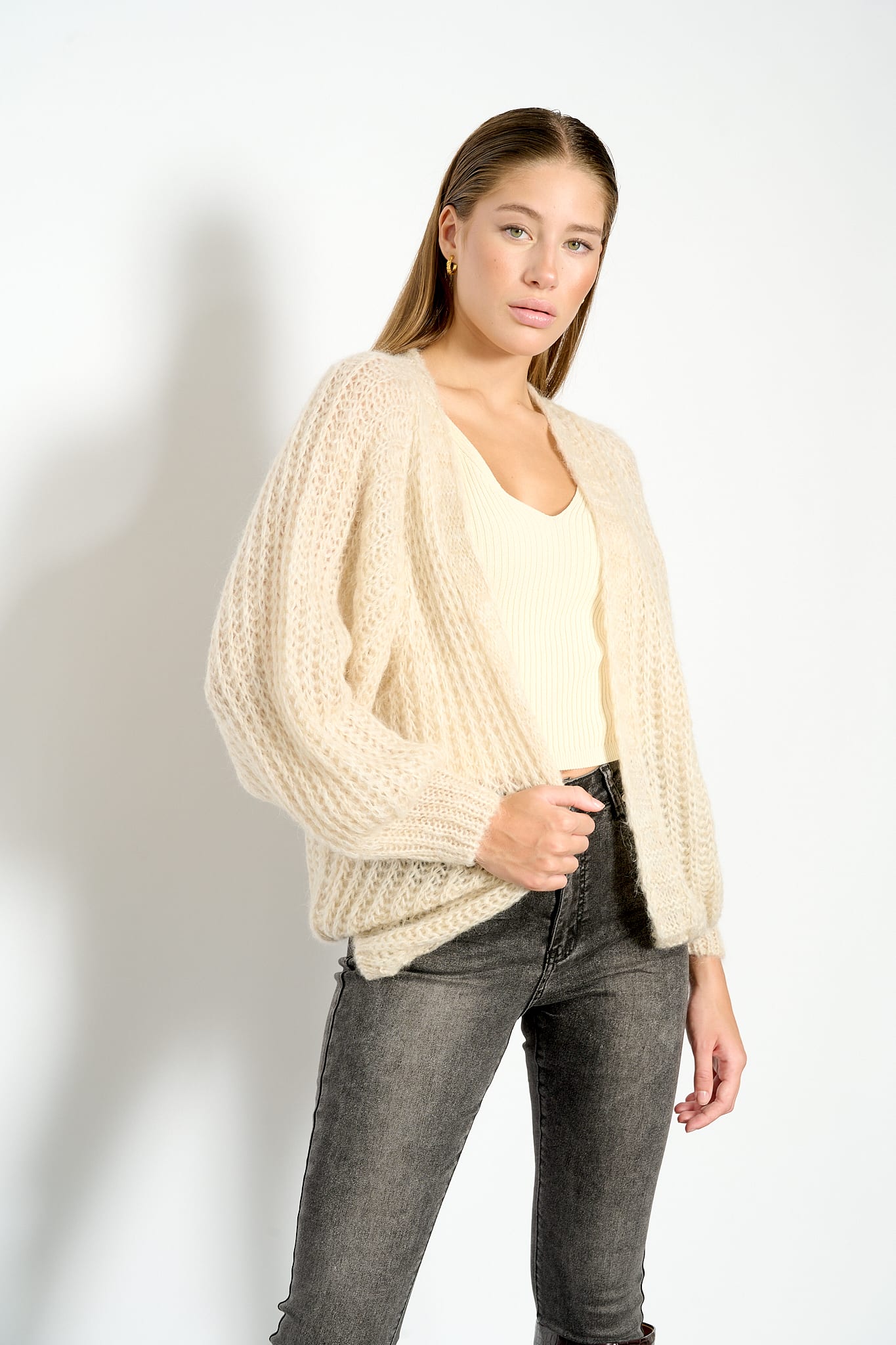 Joseph Knit Cardigan - Beige