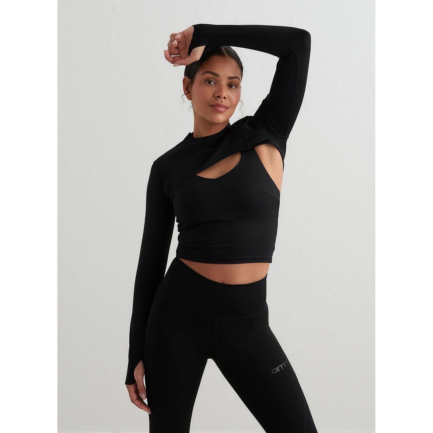 Black Sculpting Long Sleeve Bolero