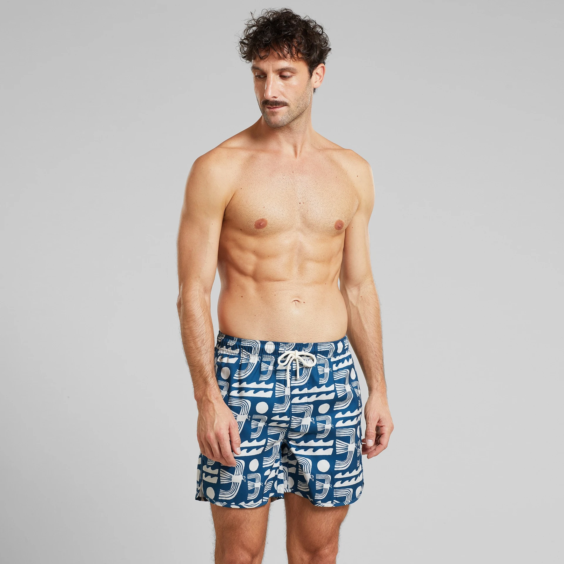 Swim Shorts Sandhamn Seagulls Majolica Blue