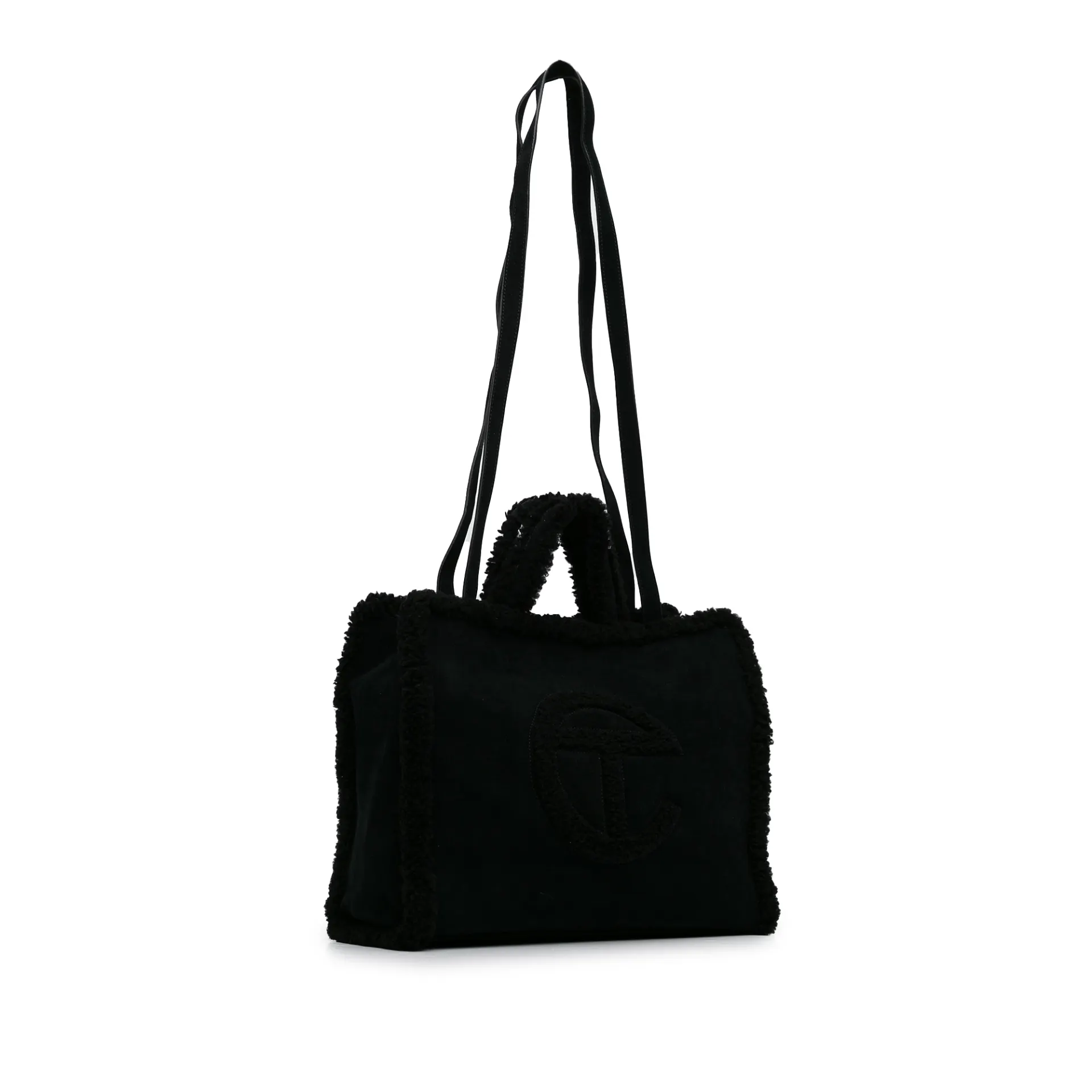 Telfar X Ugg Large Shearling Crinkle Shopper Tote