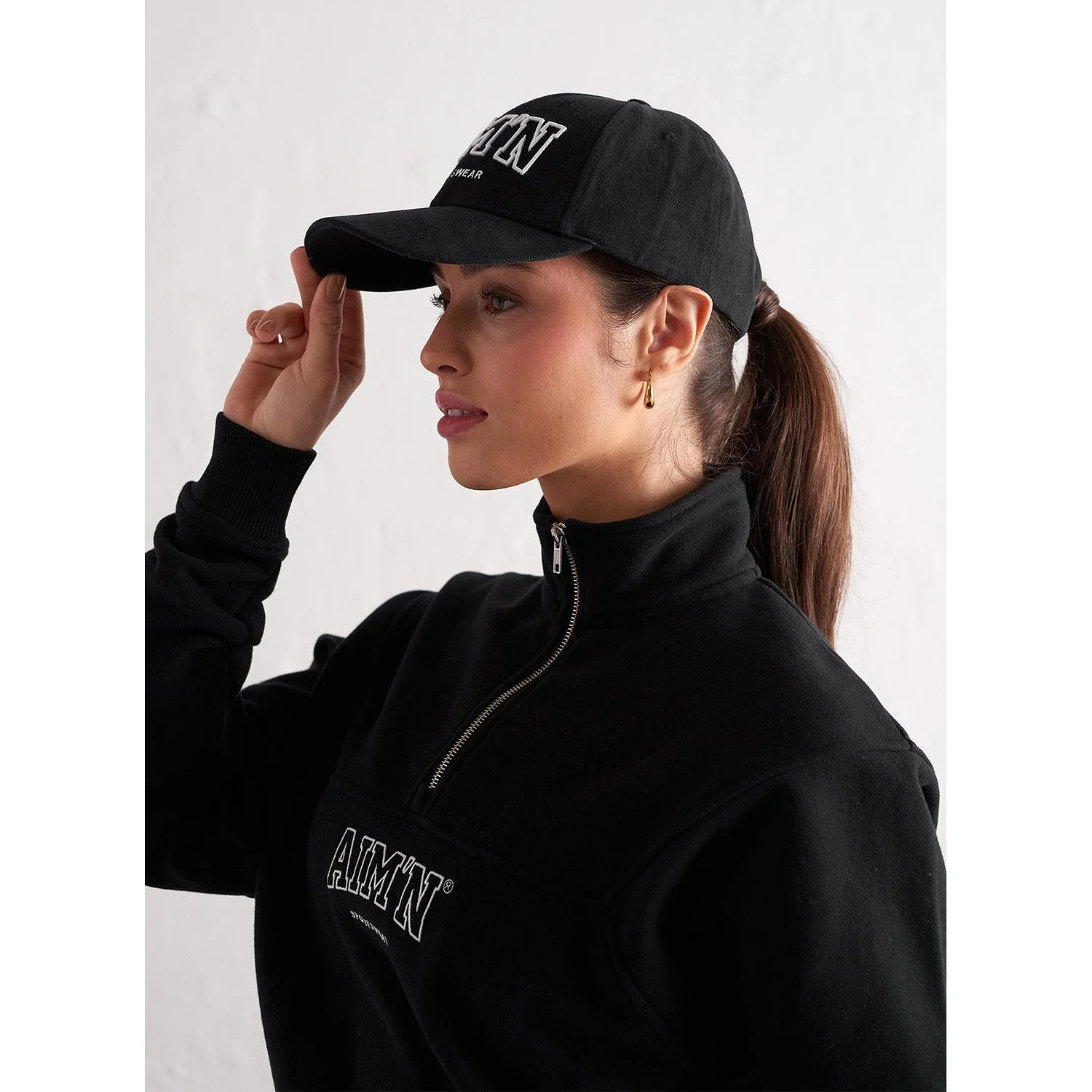 Black Outline College Cap