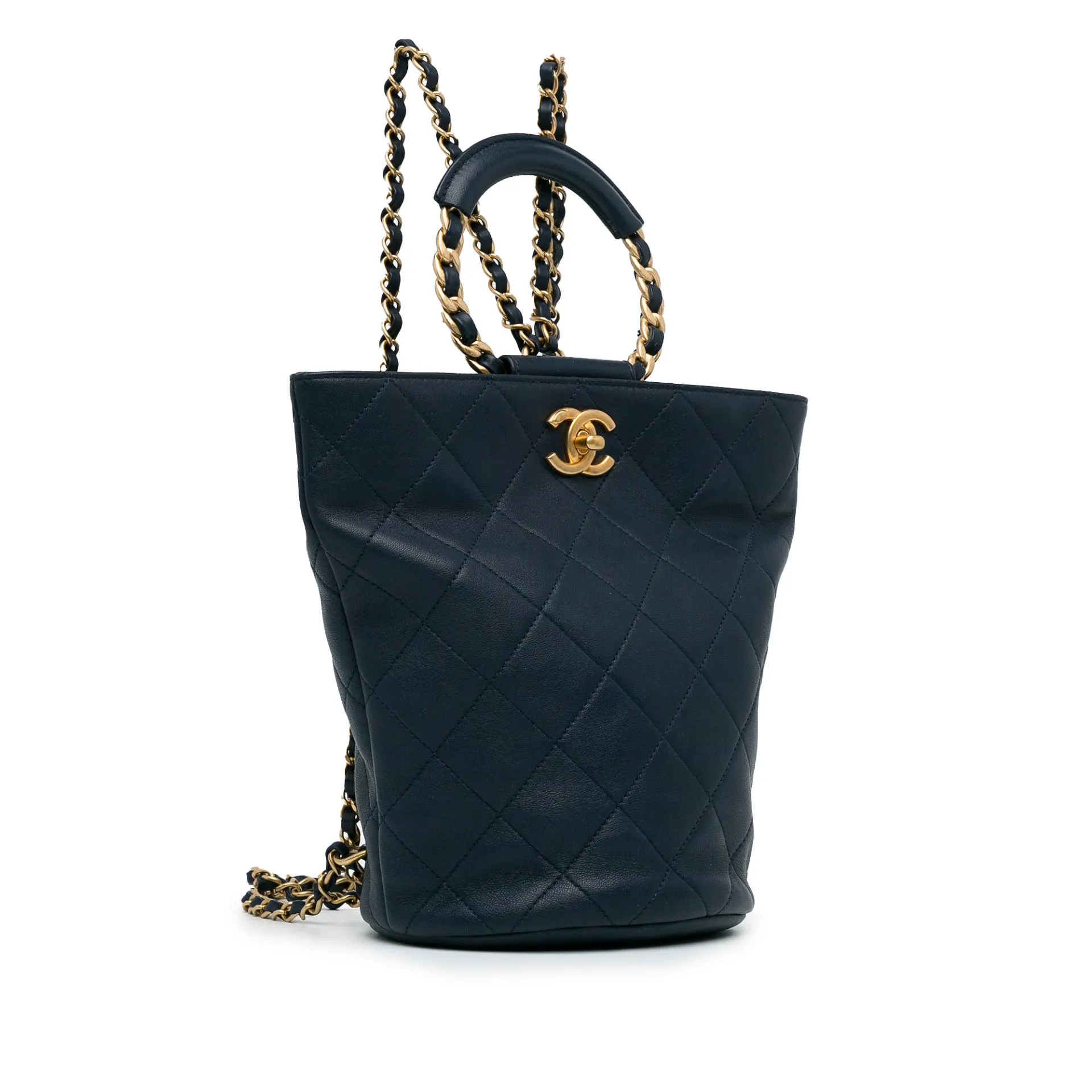 Chanel Calfskin In The Loop Chain Backpack