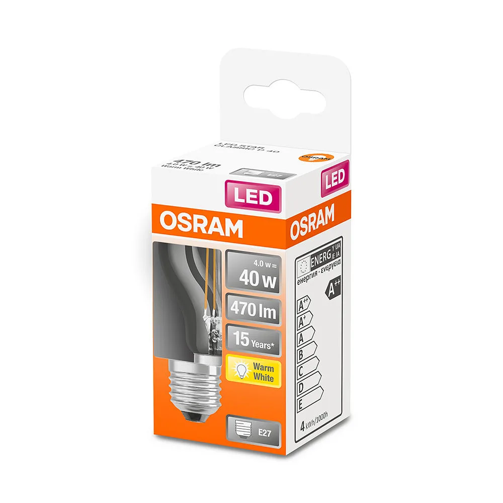 LED-lampa CL P 40 KLOT E27 Filament