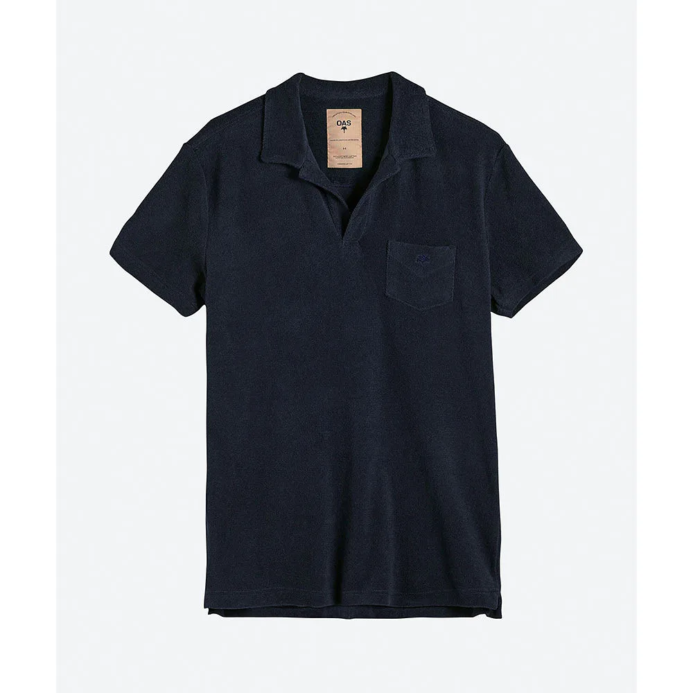 Navy Polo Terry Shirt