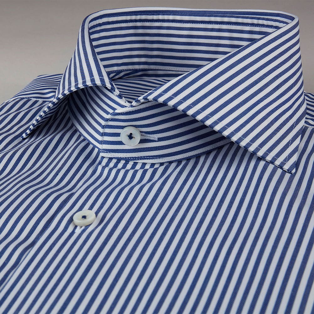 Blue Cadet Striped Fitted Body Shirt