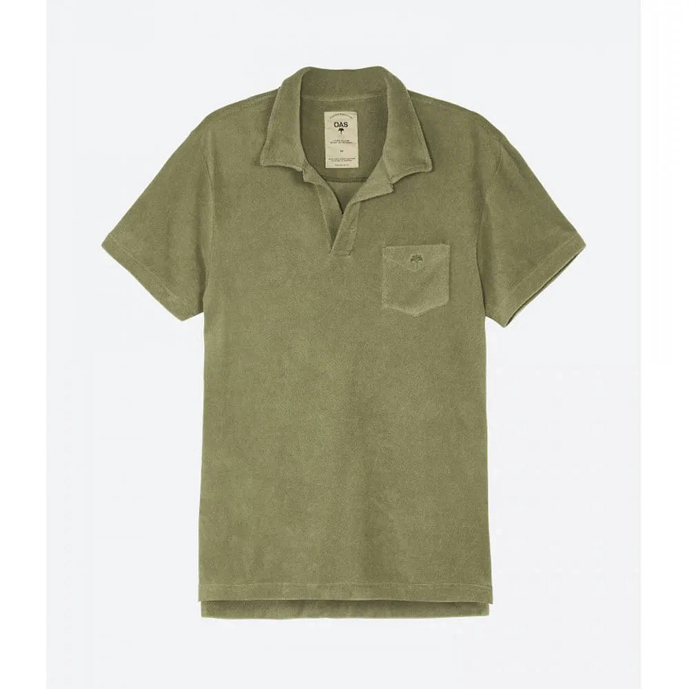 Khaki Polo Terry Shirt