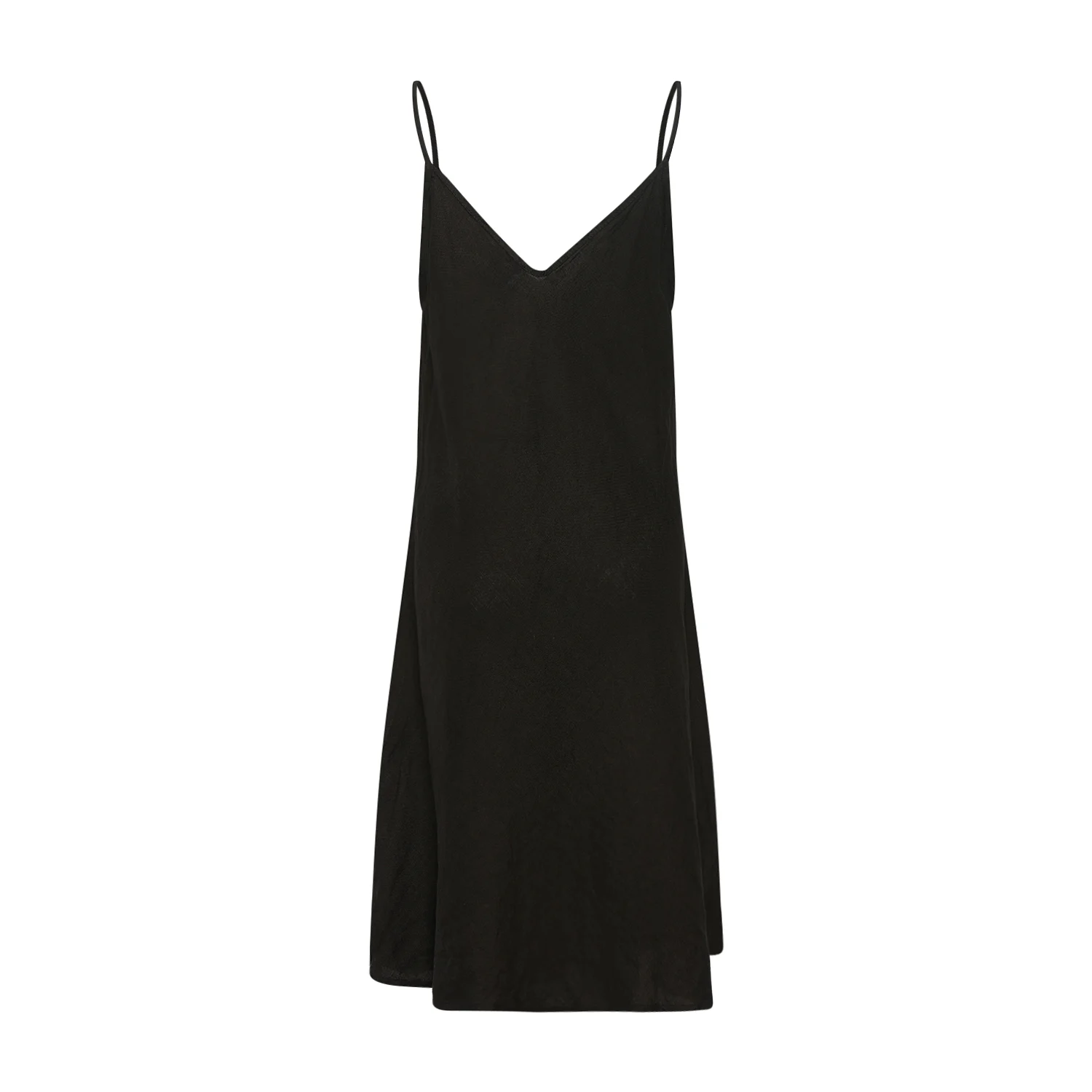 Abbelone, Midi Dress, Linen - Black