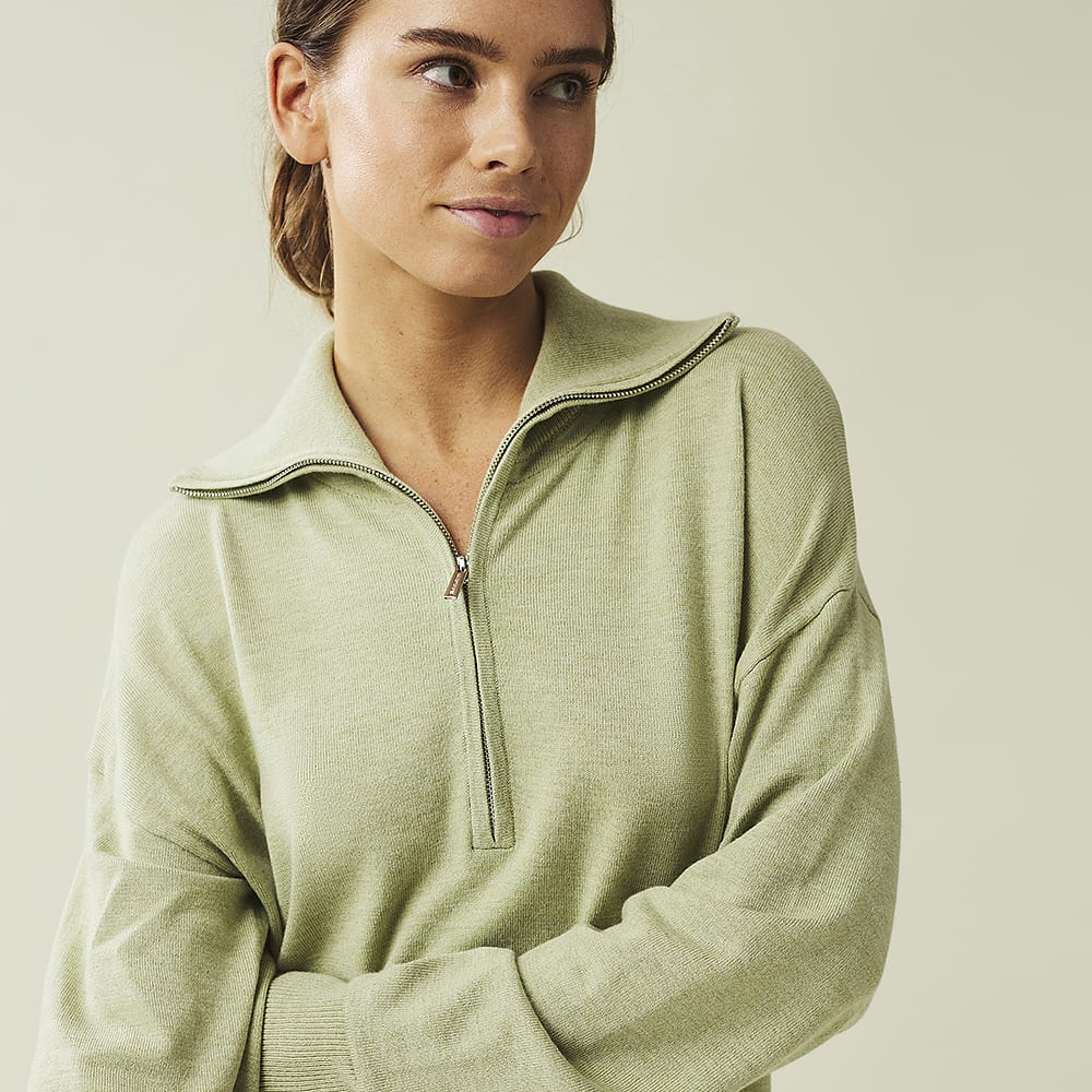 Reagan Knitted Half Zip Sweater