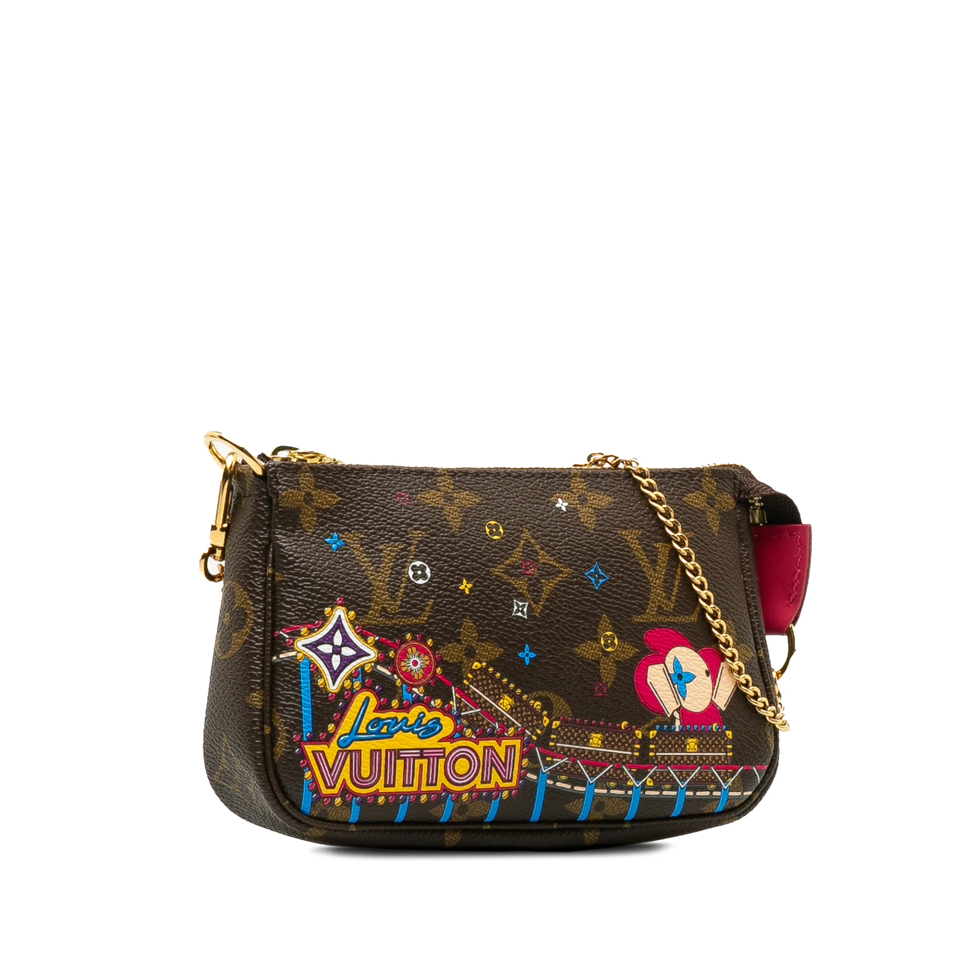 Louis Vuitton Monogram Vivienne Christmas Print Mini Pochette Accessoires