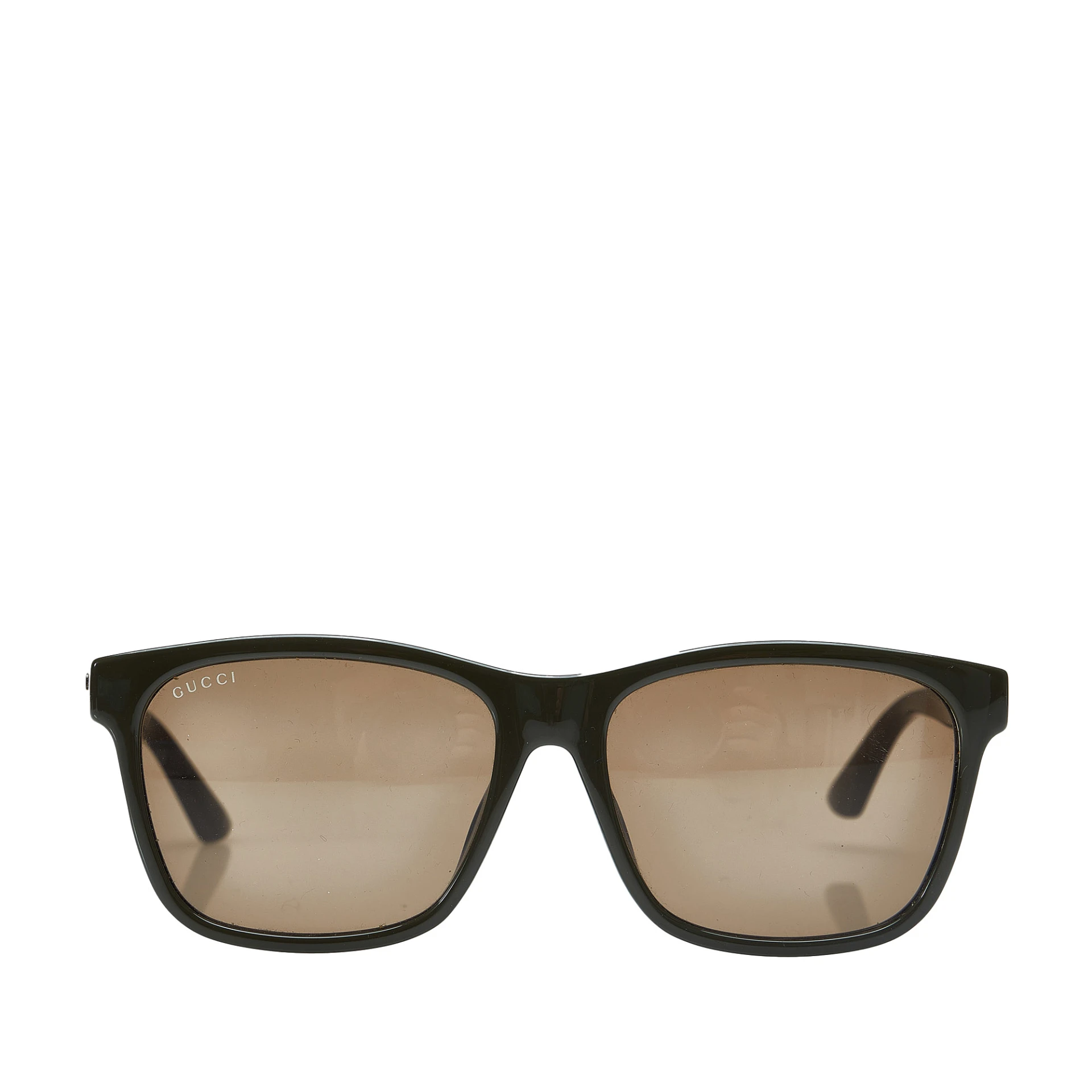 Gucci Web Accent Square Tinted Sunglasses