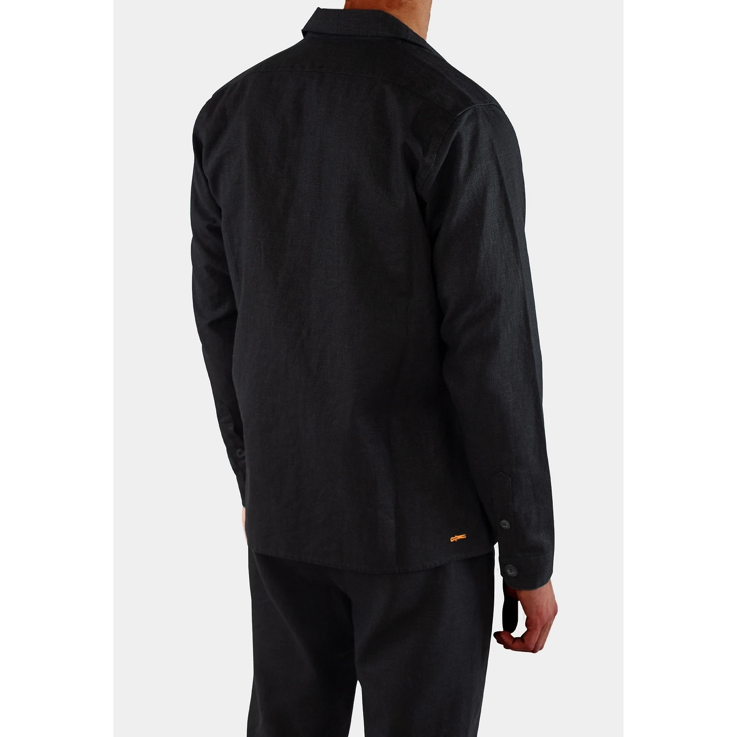 Quincy Linen Overshirt - Black