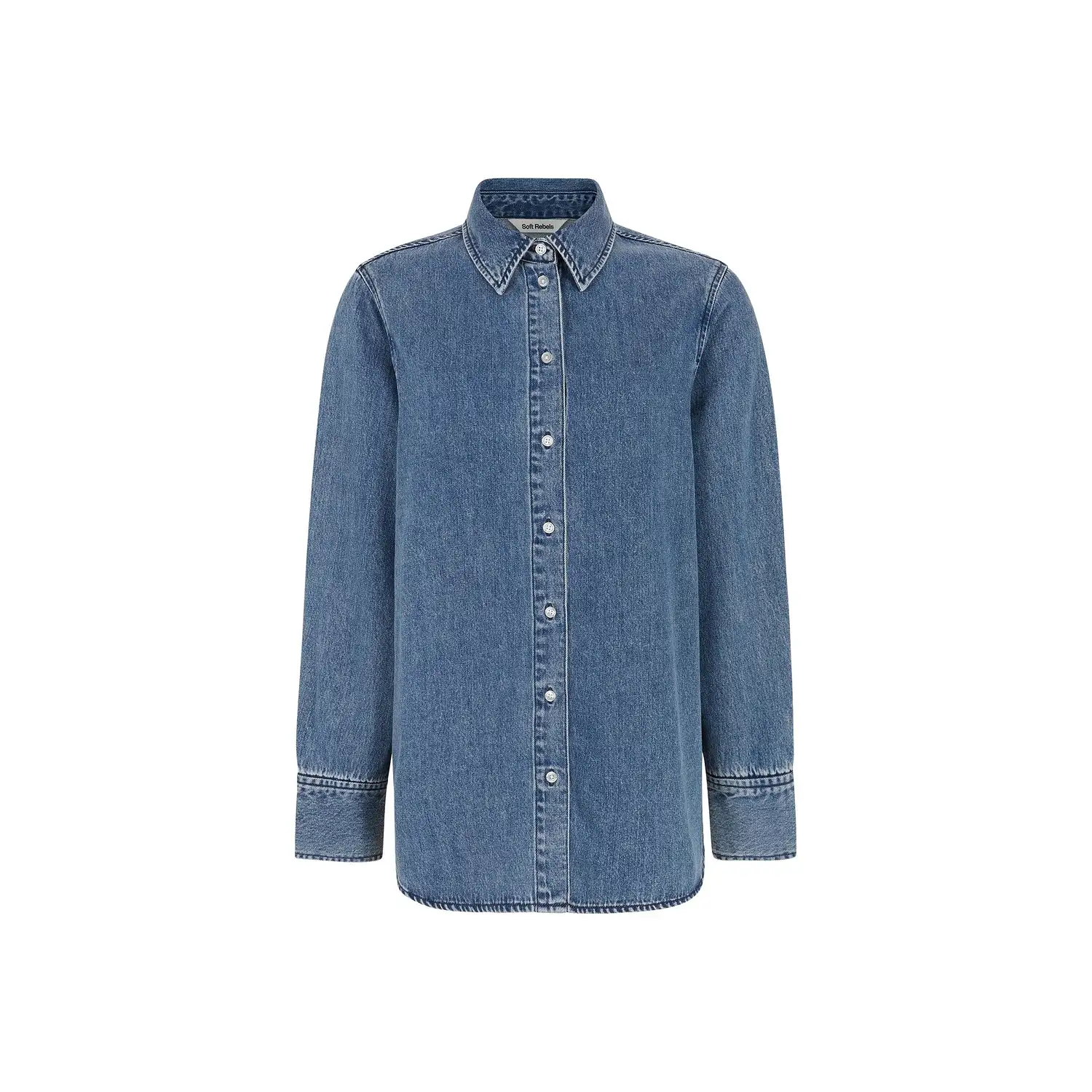 Srkeira Shirt - Dark Blue Denim