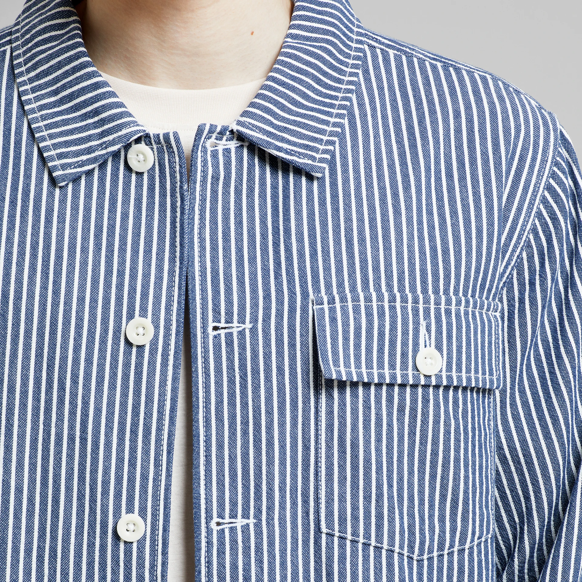 Jacket Kangos Work Stripe Blue