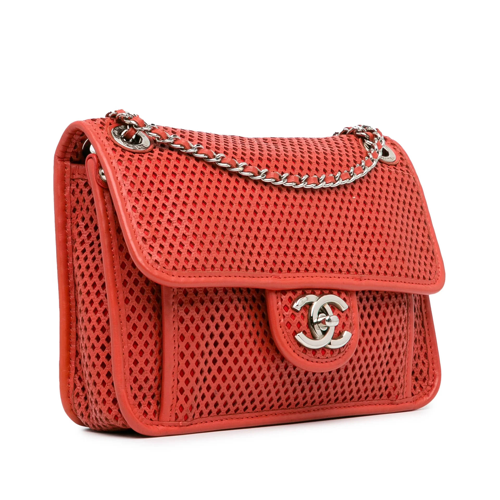 Chanel Small Perforated Calfskin Up In The Air Flap