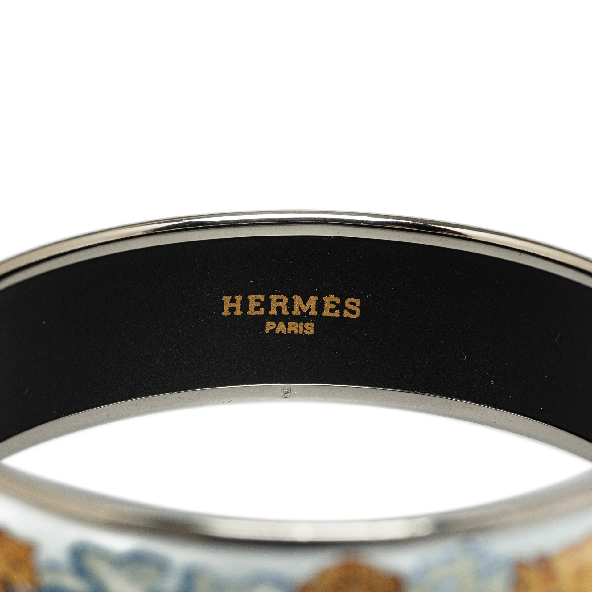 Hermes Wide Enamel Bangle