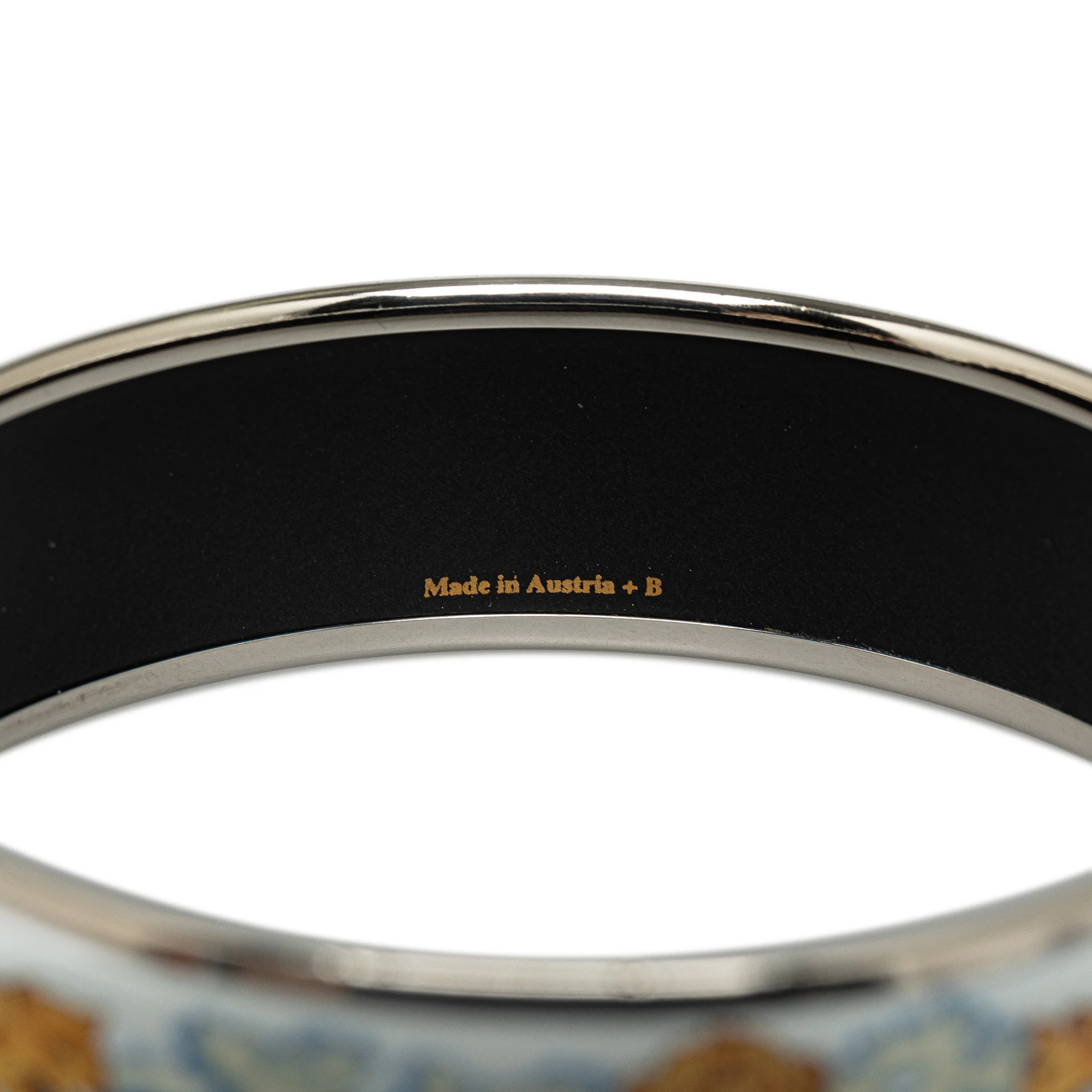 Hermes Wide Enamel Bangle